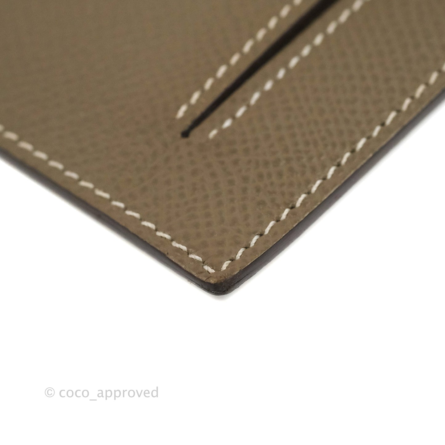 Hermès Kelly Pocket Compact Wallet Epsom Etoupe Gold Hardware