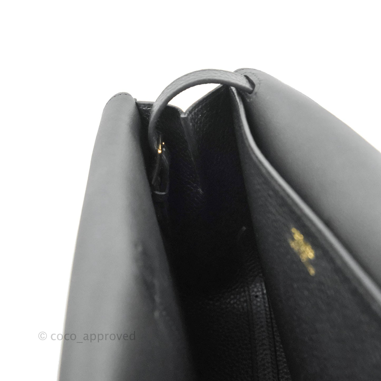Hermès Halzan 25 Black Gold Hardware With Twilly
