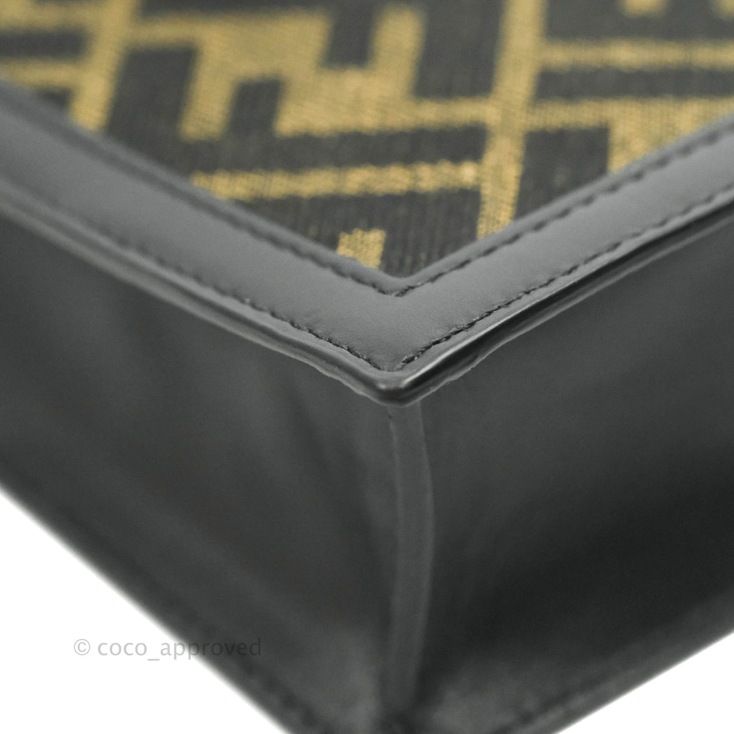 Fendi Baguette FF Brown Fabric Phone Bag