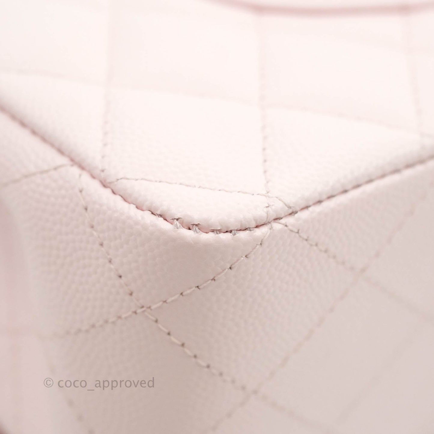 Chanel Classic M/L Medium Flap Quilted Pink Caviar Gold Hardware 22P