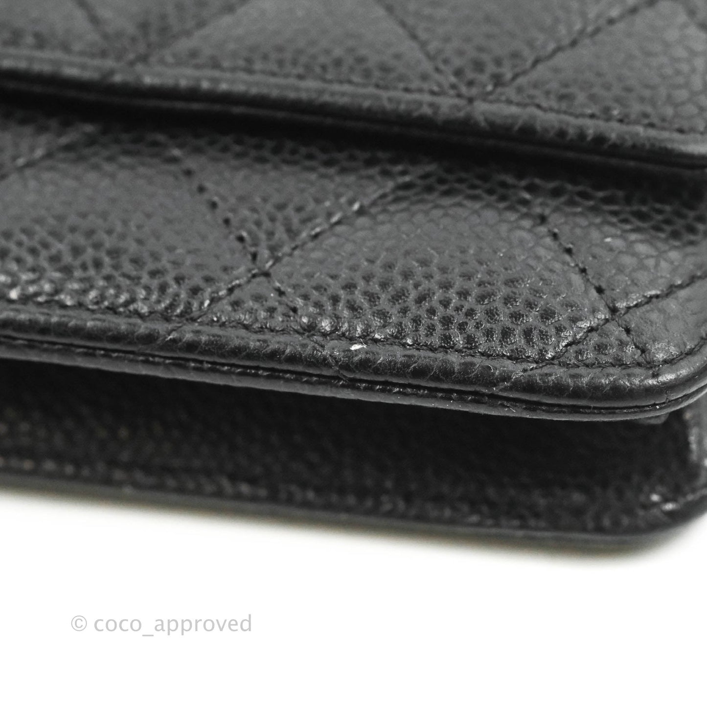 Chanel Quilted Classic WOC Black Caviar Gold Hardware