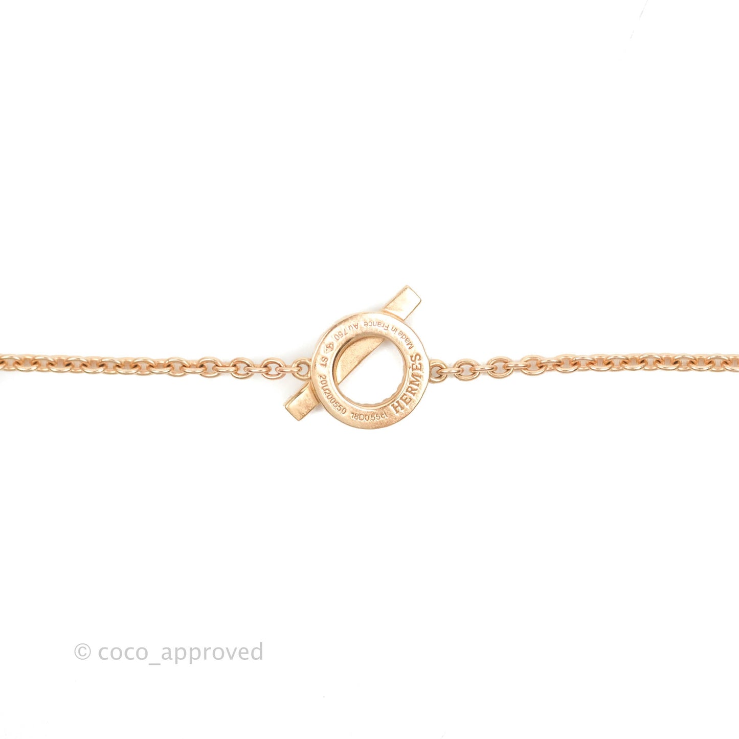Hermès Finesse Bracelet Rose Gold