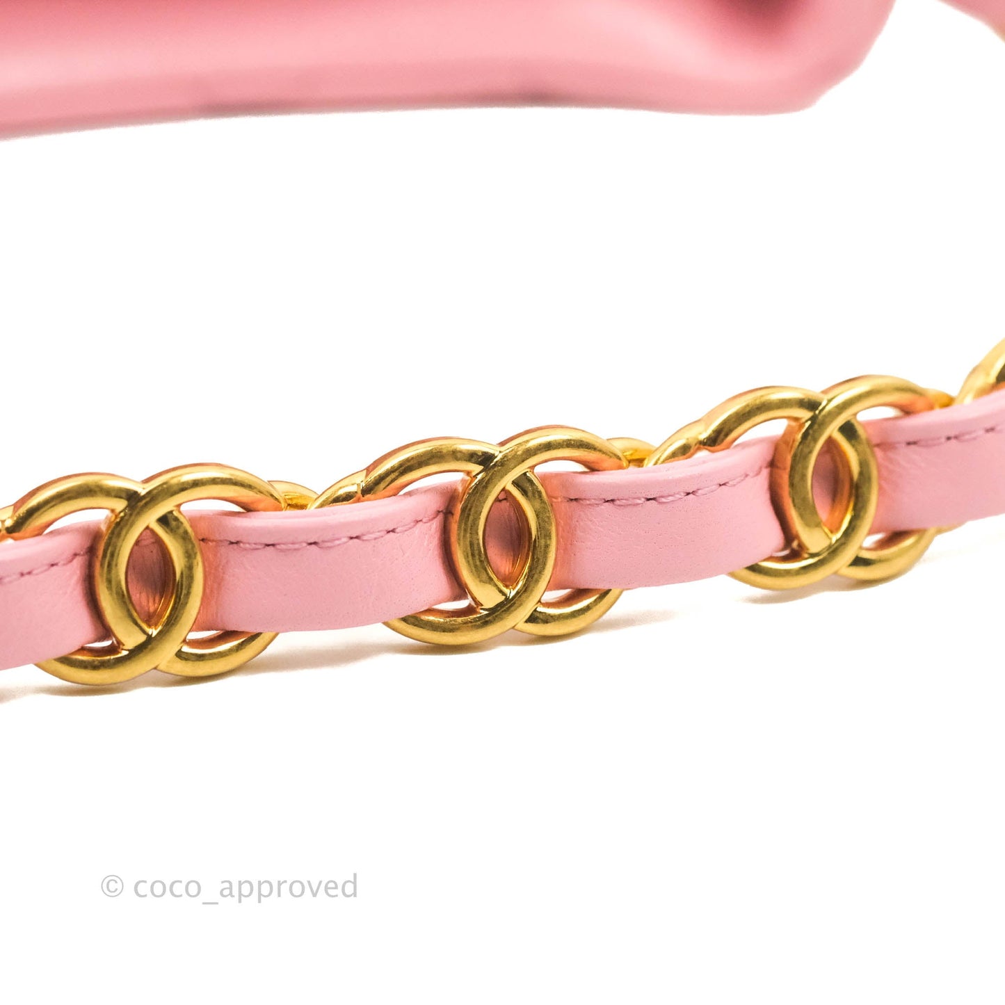 Chanel Quilted CC Chain Hobo Bag Pink Lambskin Aged Gold Hardware