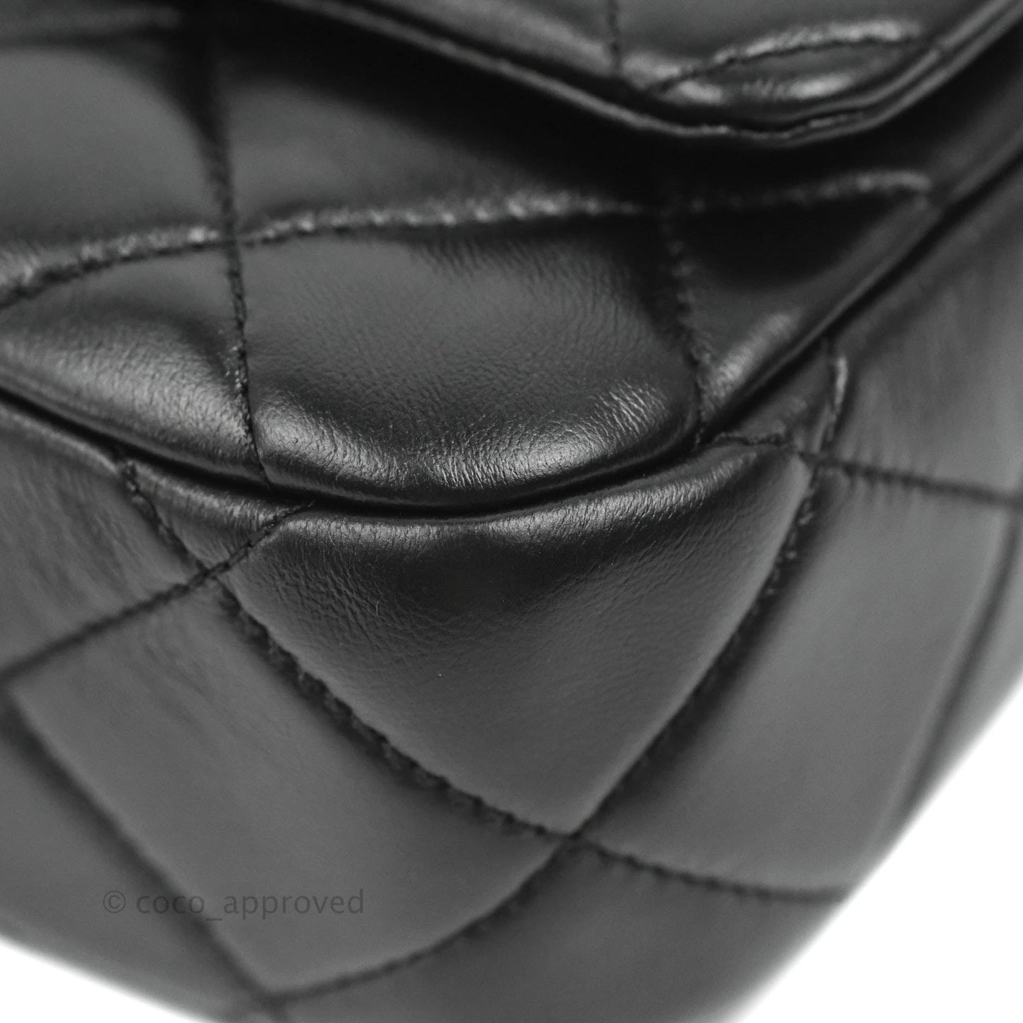 Chanel Small Flap Bag Black Lambskin Gold and Lacquered Metal 22S