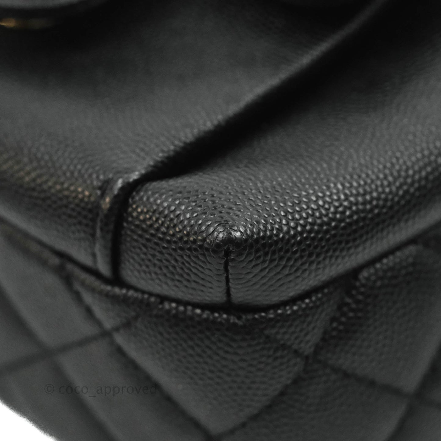 Chanel Quilted Small CC Day Backpack Black Caviar Gold Hardware
