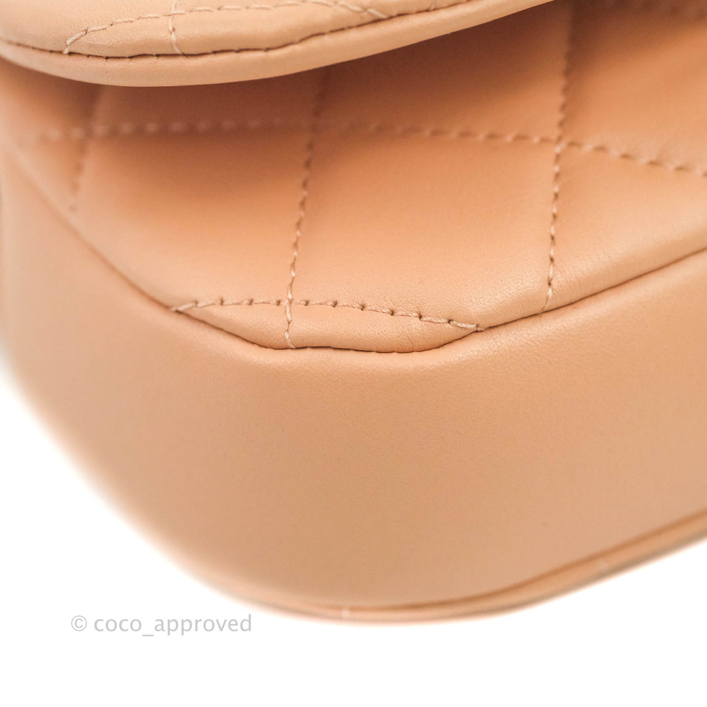 Chanel Clutch with Chain Beige Pink Calfskin Aged Gold Hardware