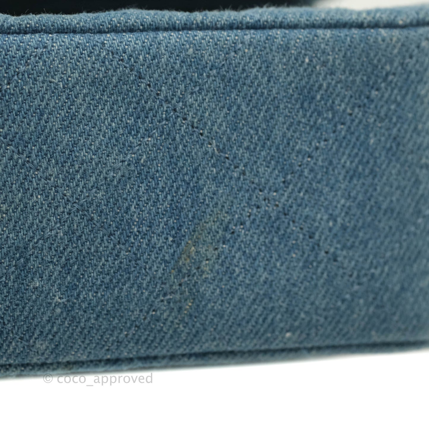 Chanel Vintage Classic Small S/M Flap Denim 24K Gold Hardware