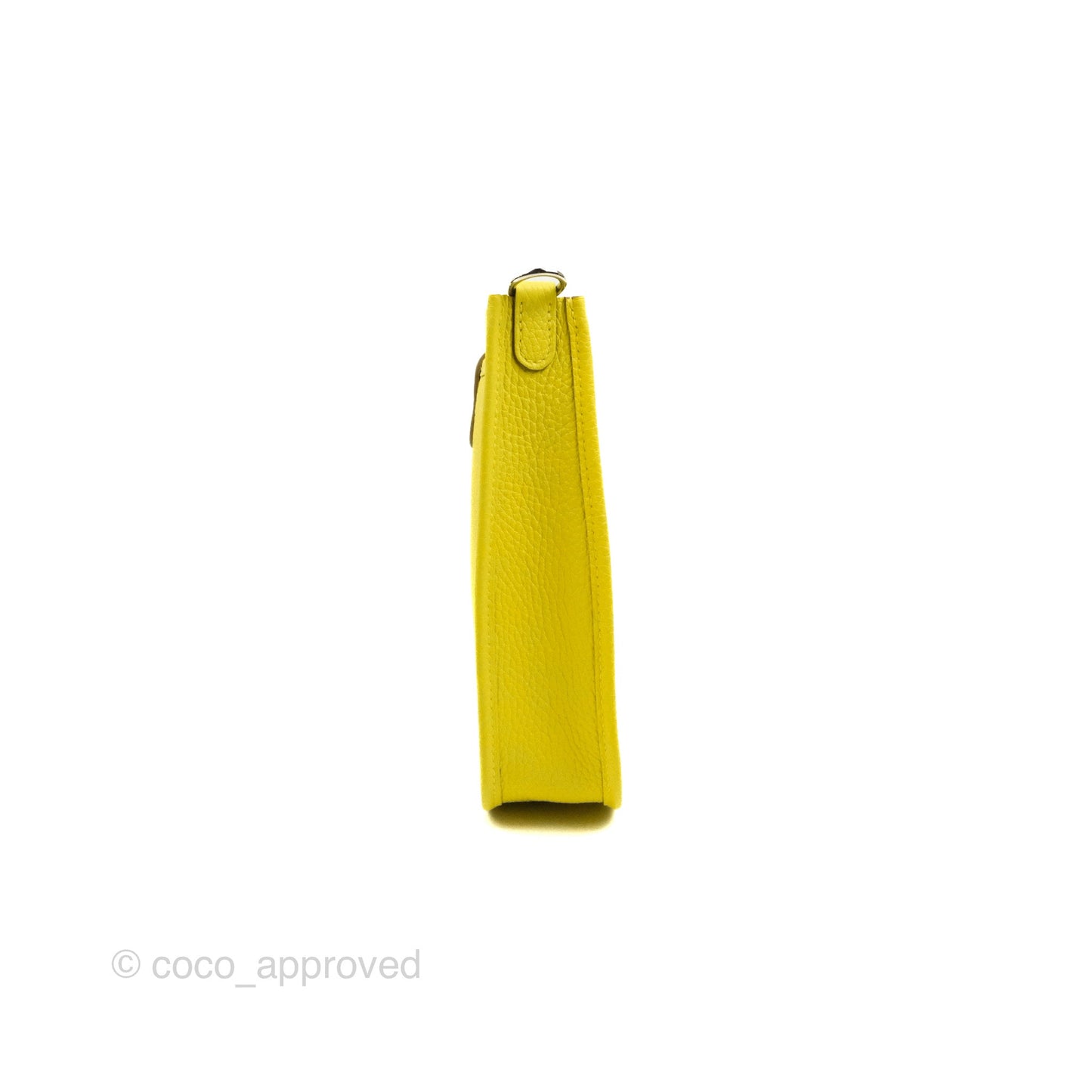 Hermès Mini Evelyne 16 Lime Clemence Palladium Hardware