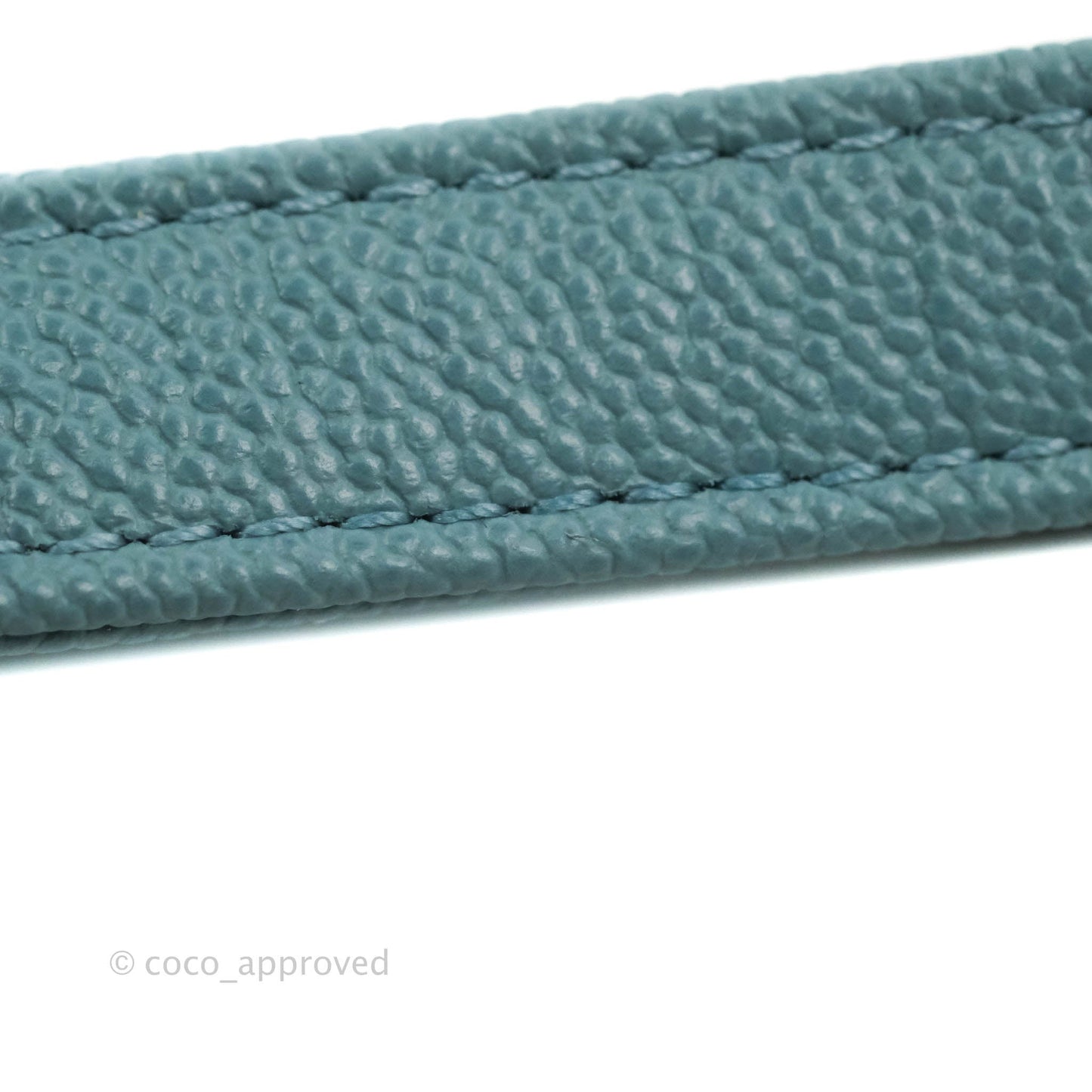 Chanel Small Coco Handle Chevron Blue Caviar Gold Hardware
