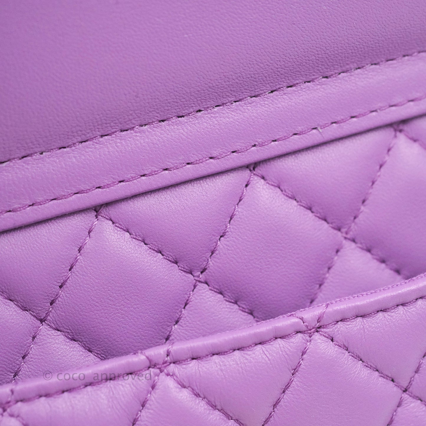 Chanel Large Heart Bag Purple Lambskin Gold Hardware 22S