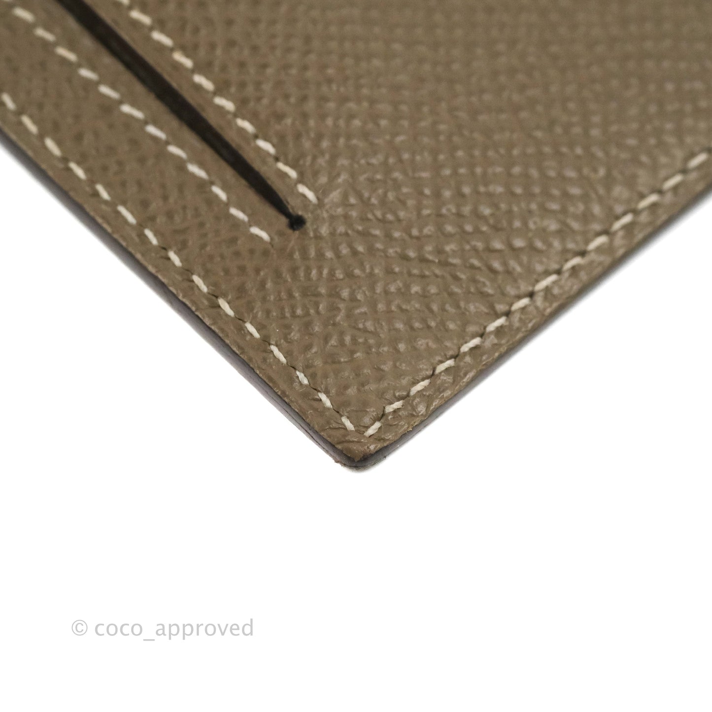 Hermès Kelly Pocket Compact Wallet Epsom Etoupe Gold Hardware