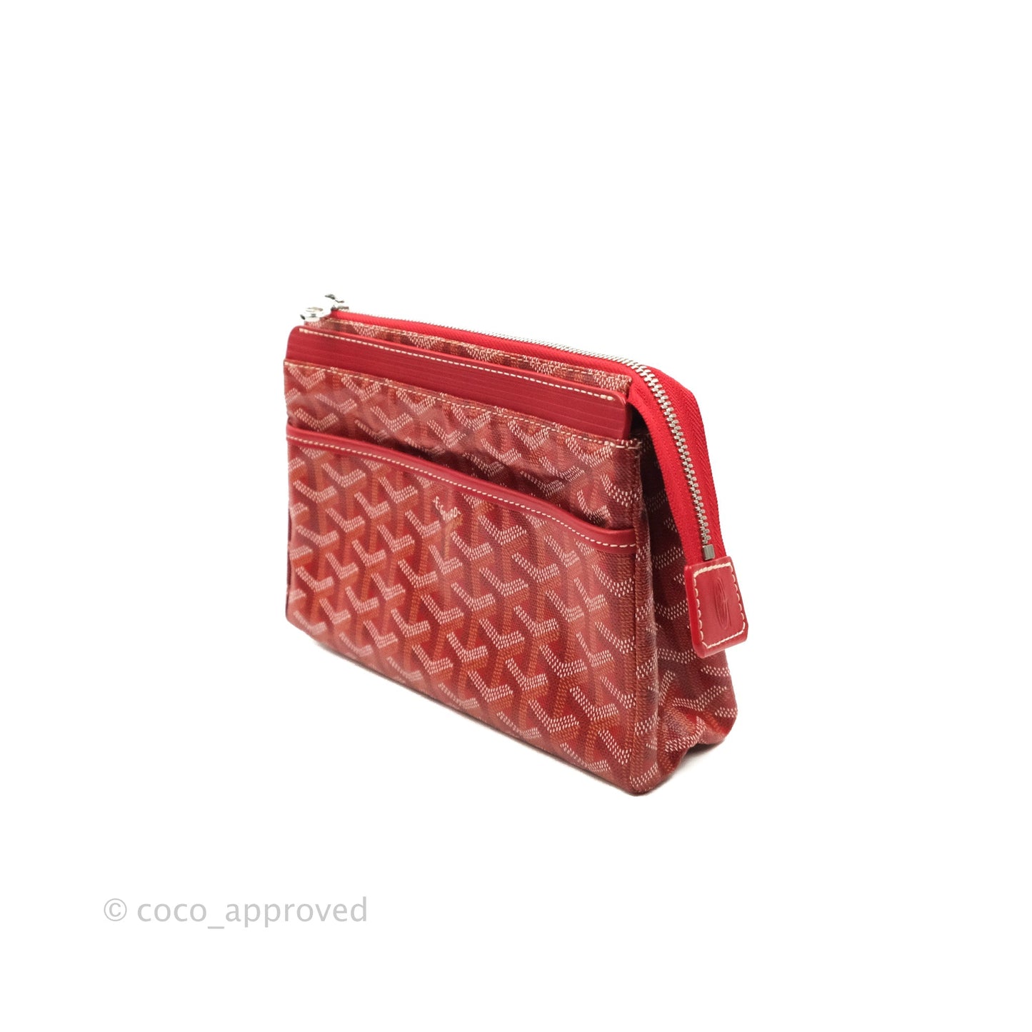 Goyard Goyardine Miroir Toiletry Bag PM Red