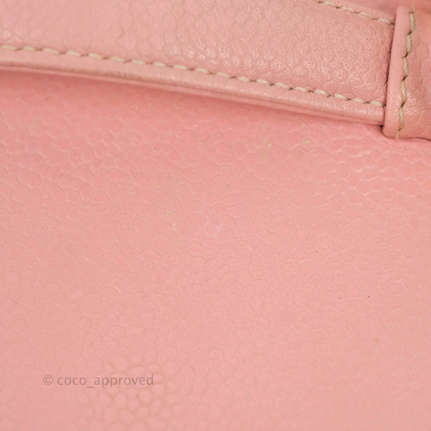 Chanel Vintage Vanity Case Pink Caviar Gold Hardware
