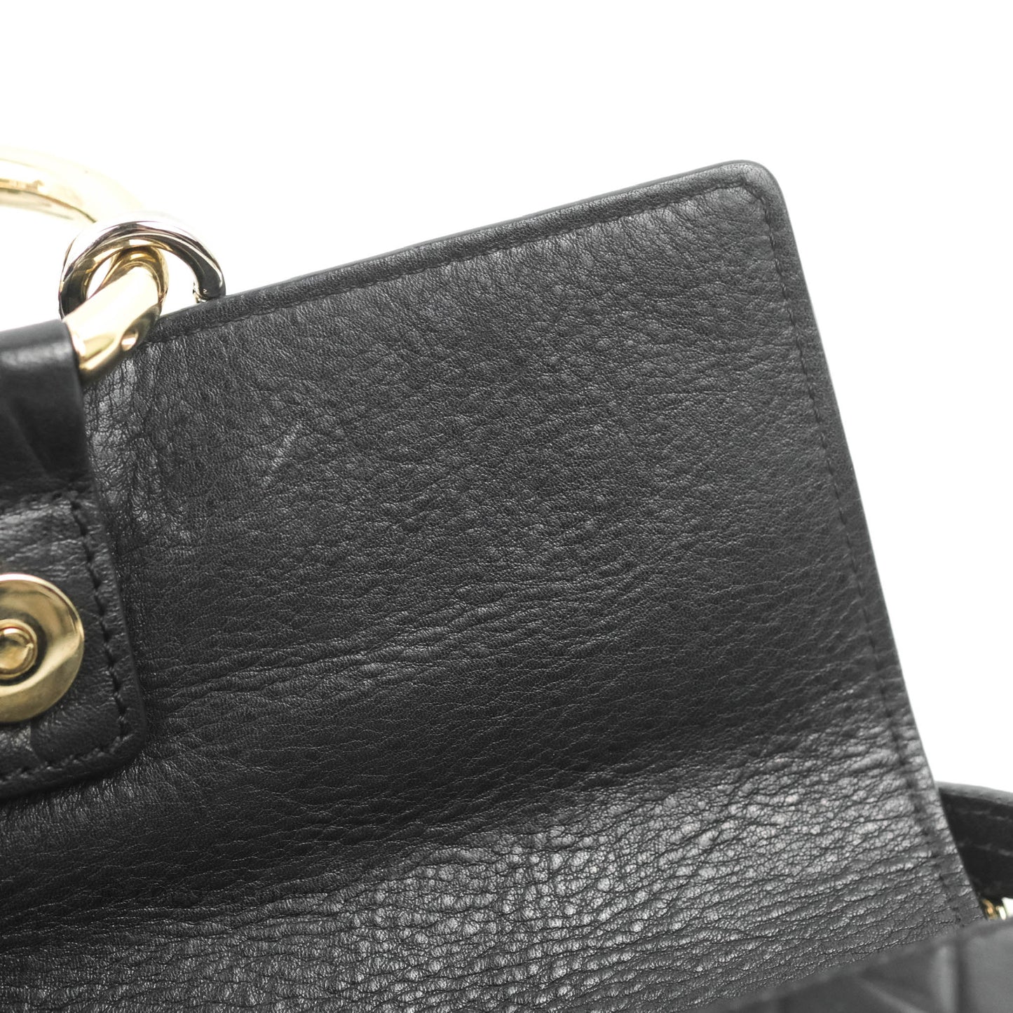 Chloe Small Faye Shoulder Bag Quilted Black Calfskin