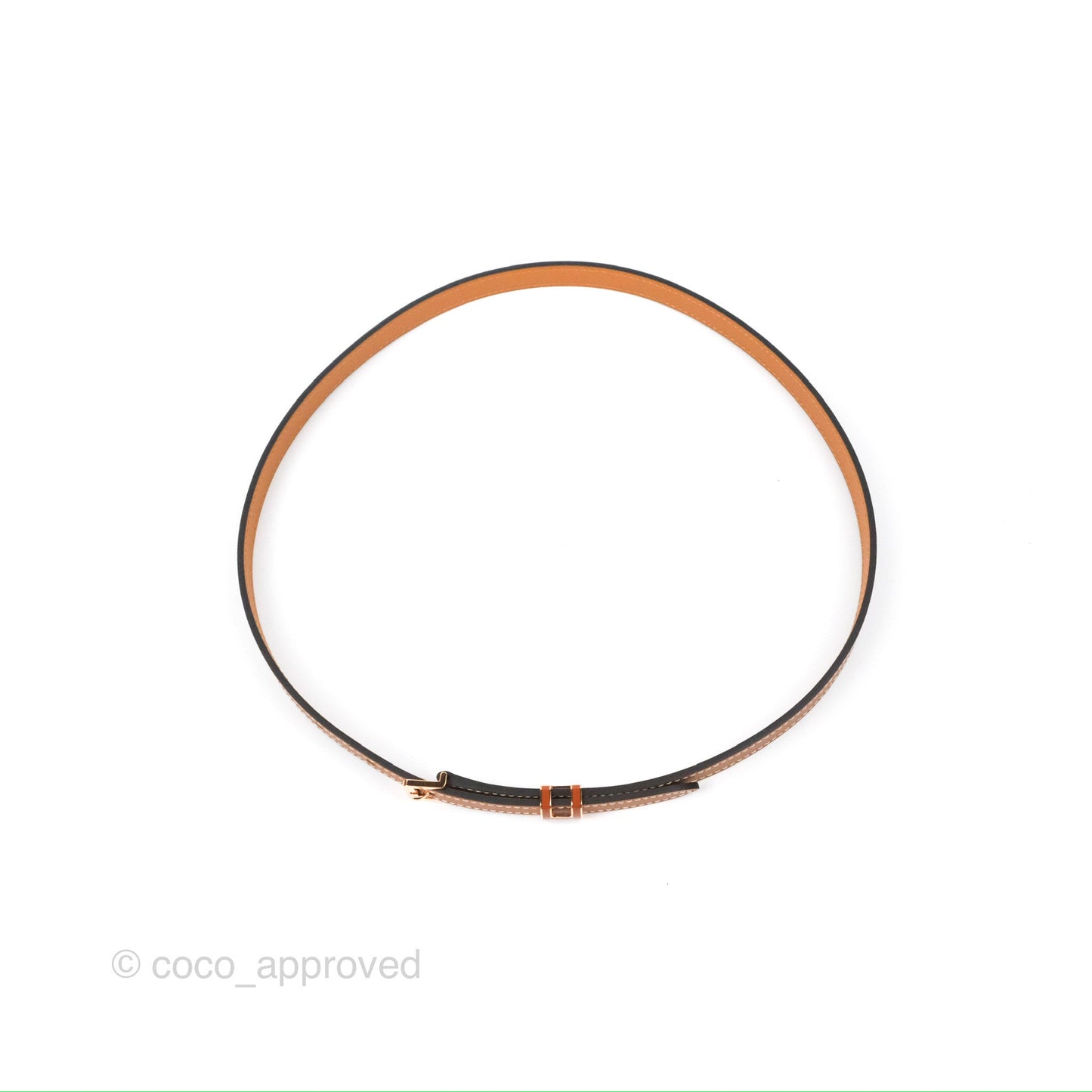 Hermes Pop H 15 Belt Gold Epsom Rose Gold Hardware