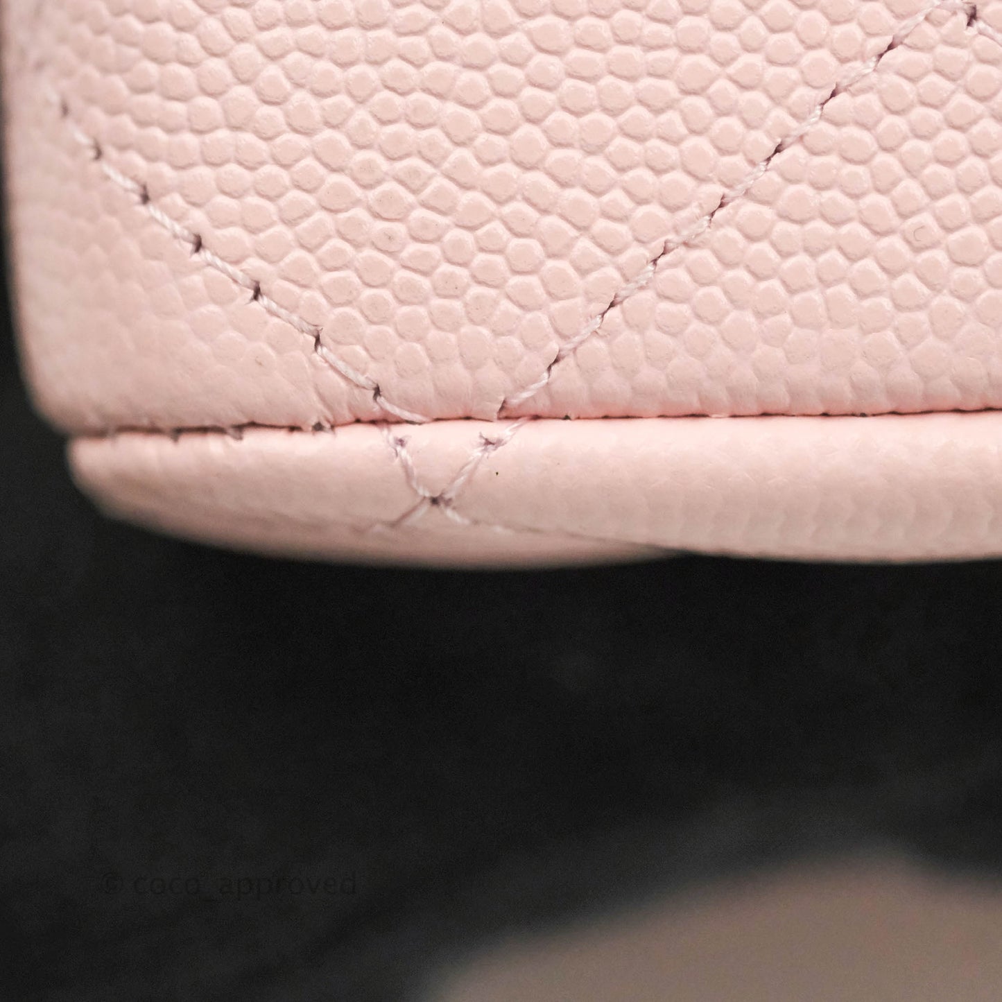 Chanel Classic M/L Medium Flap Quilted Pink Caviar Gold Hardware 22S
