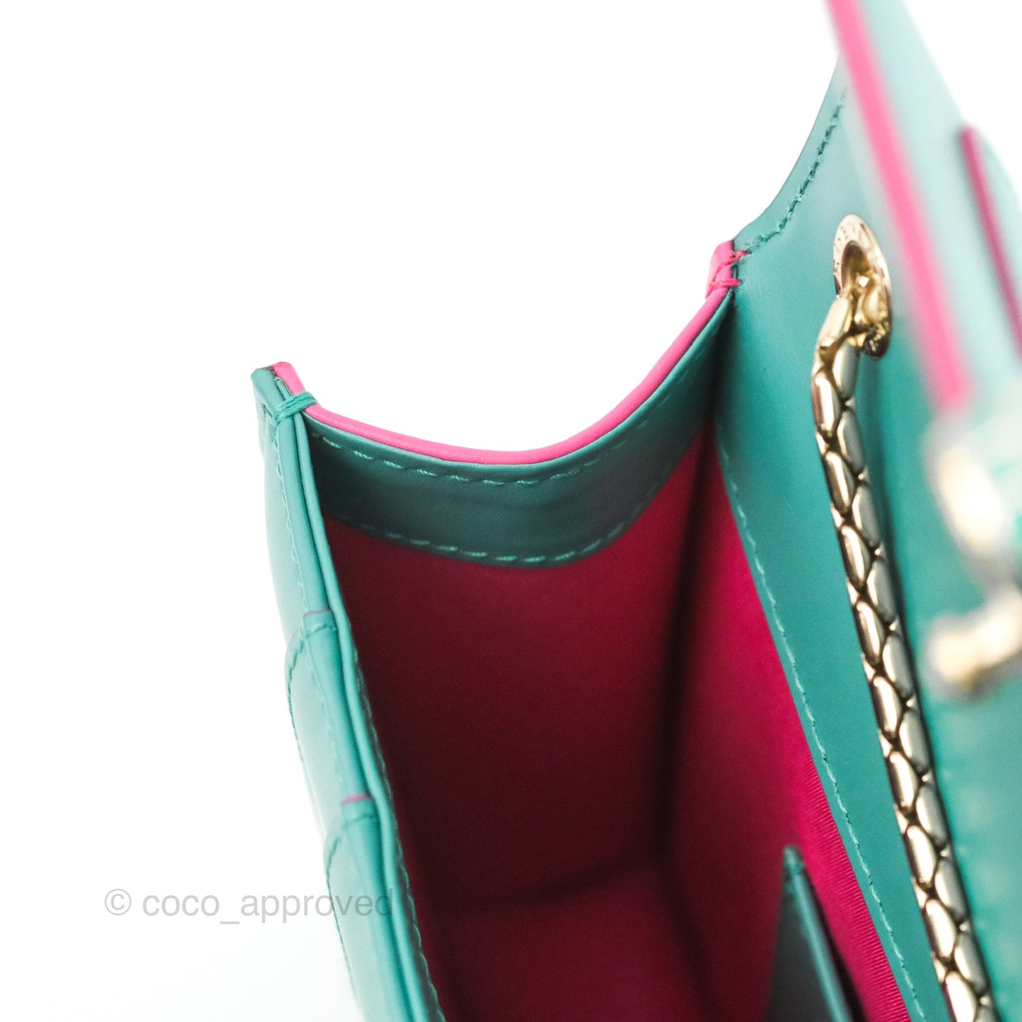 Bvlgari Serpenti Forever Small Crossbody Bag Green Gold Hardware