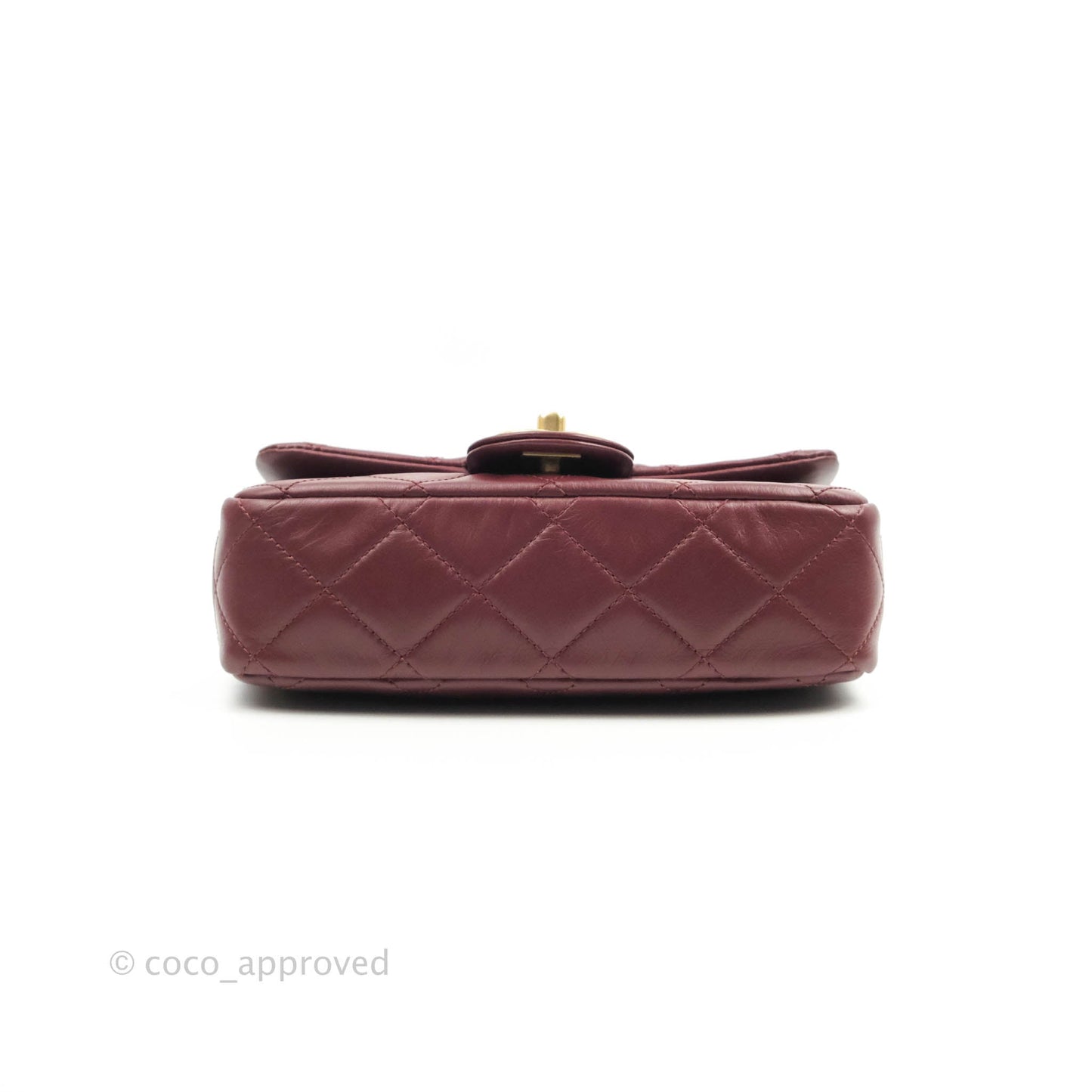 Chanel Quilted Small Crystal Pearls Flap Burgundy Calfskin Gold Hardware 20K