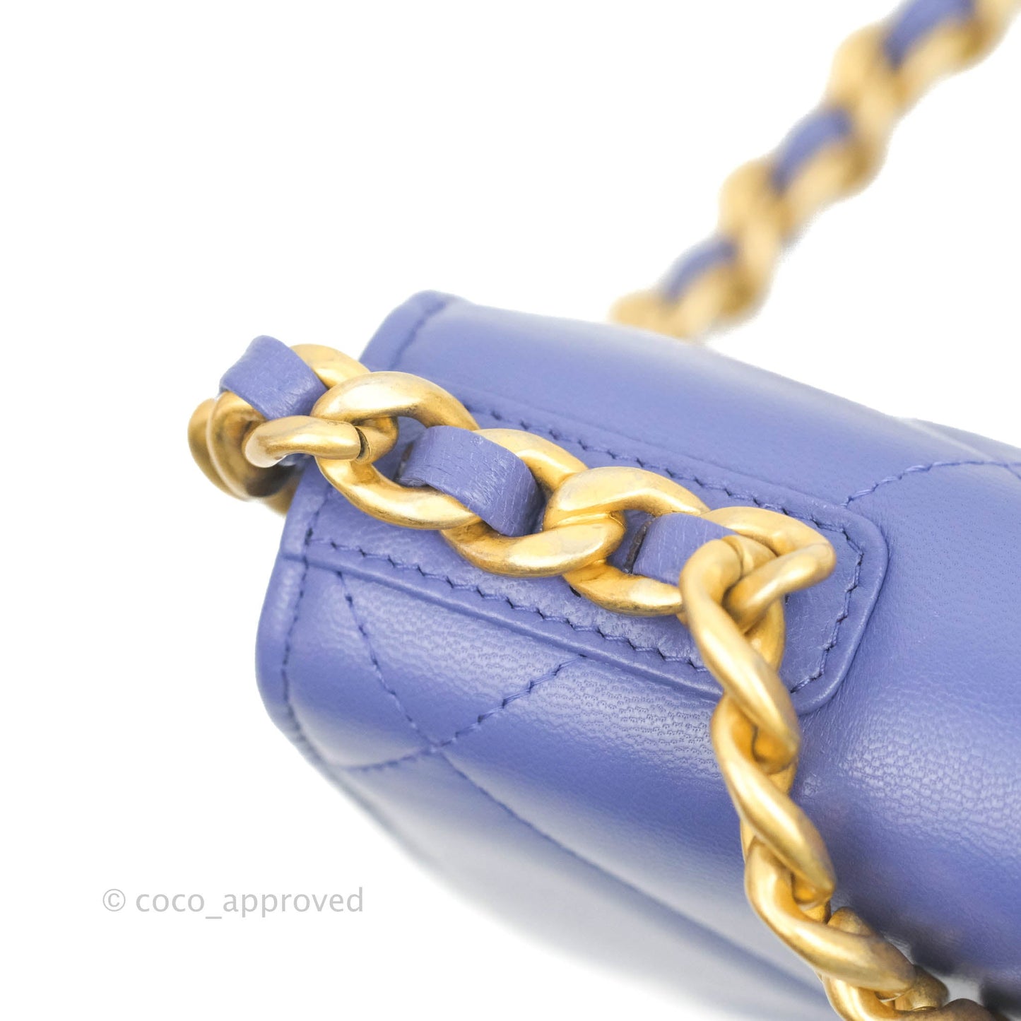 Chanel 19 Wallet on Chain WOC Very Peri Mixed Hardware