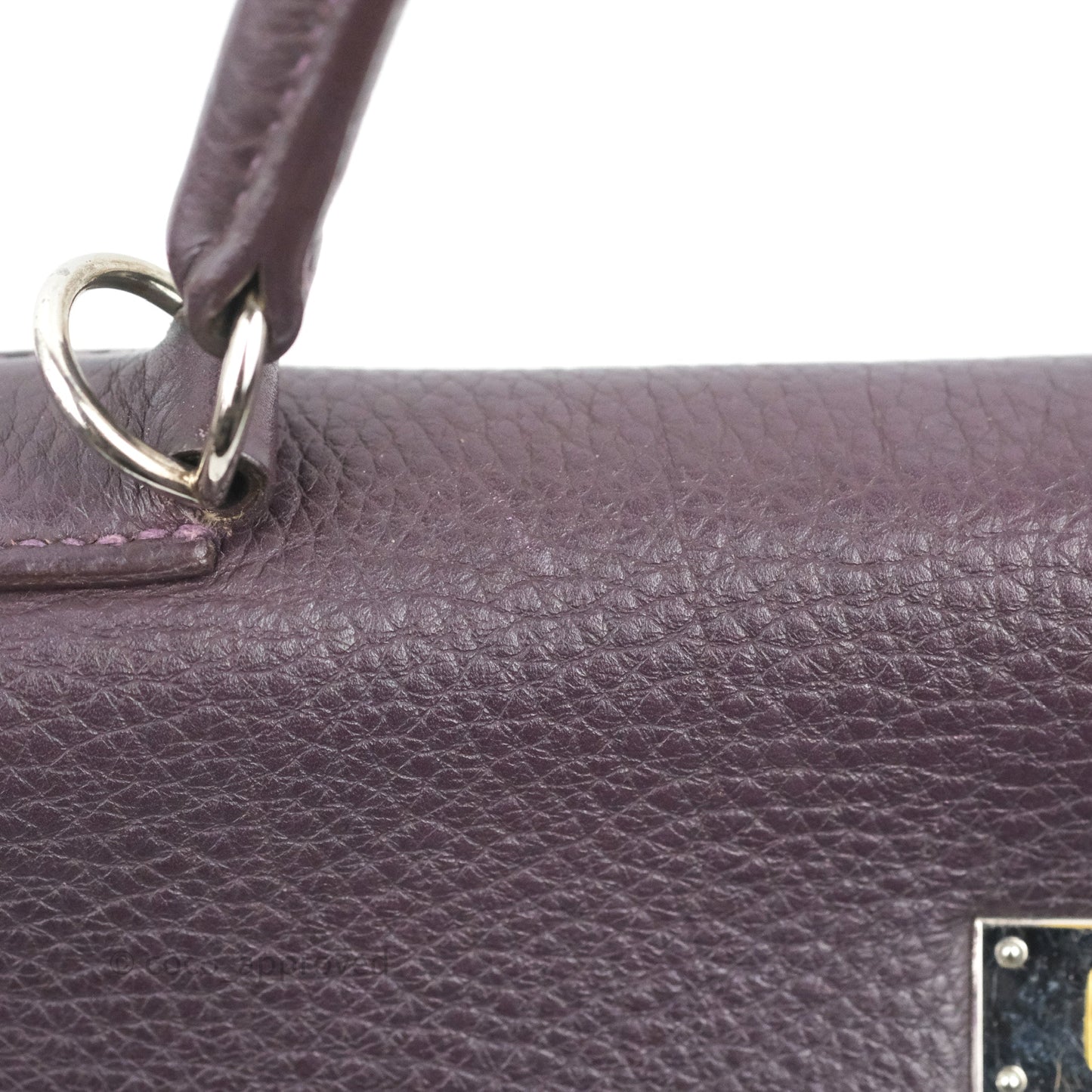 Hermès Retourne Kelly 28 Raisin TPM Palladium Hardware
