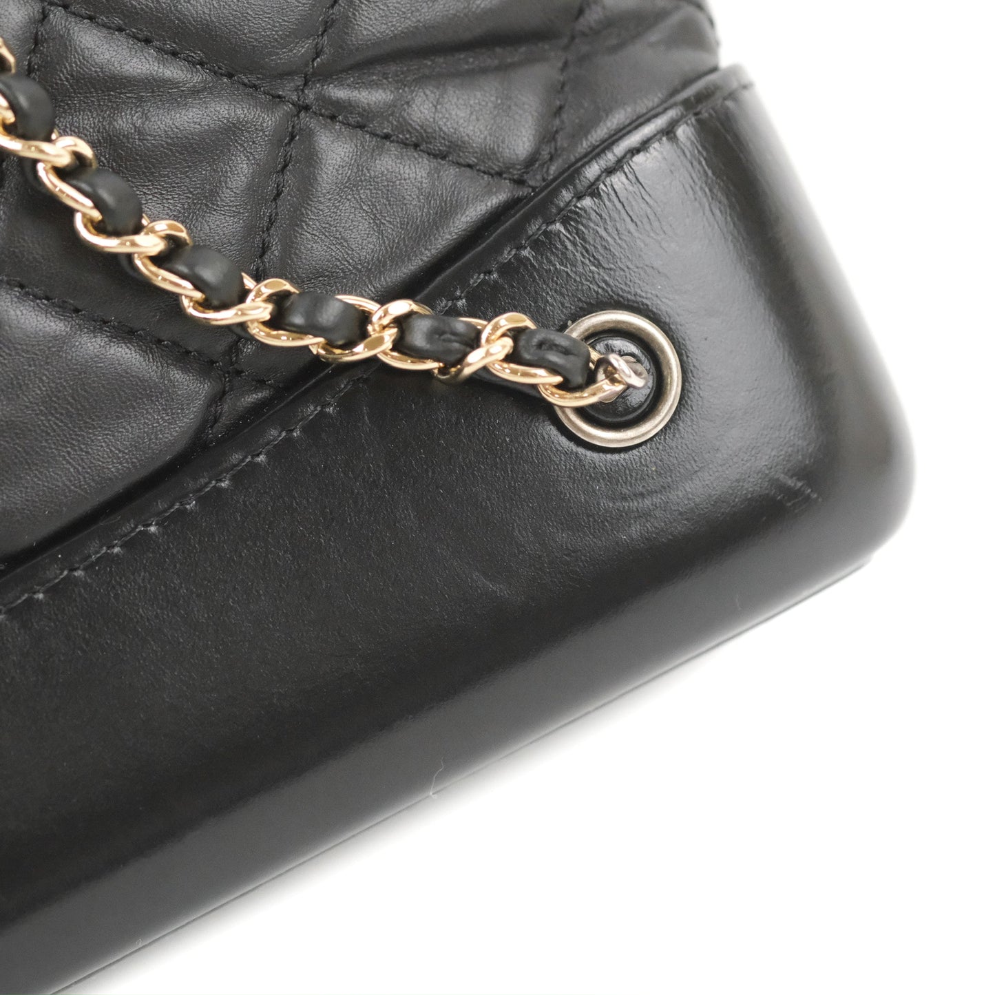 Chanel Small Gabrielle Backpack Black Aged Calfskin