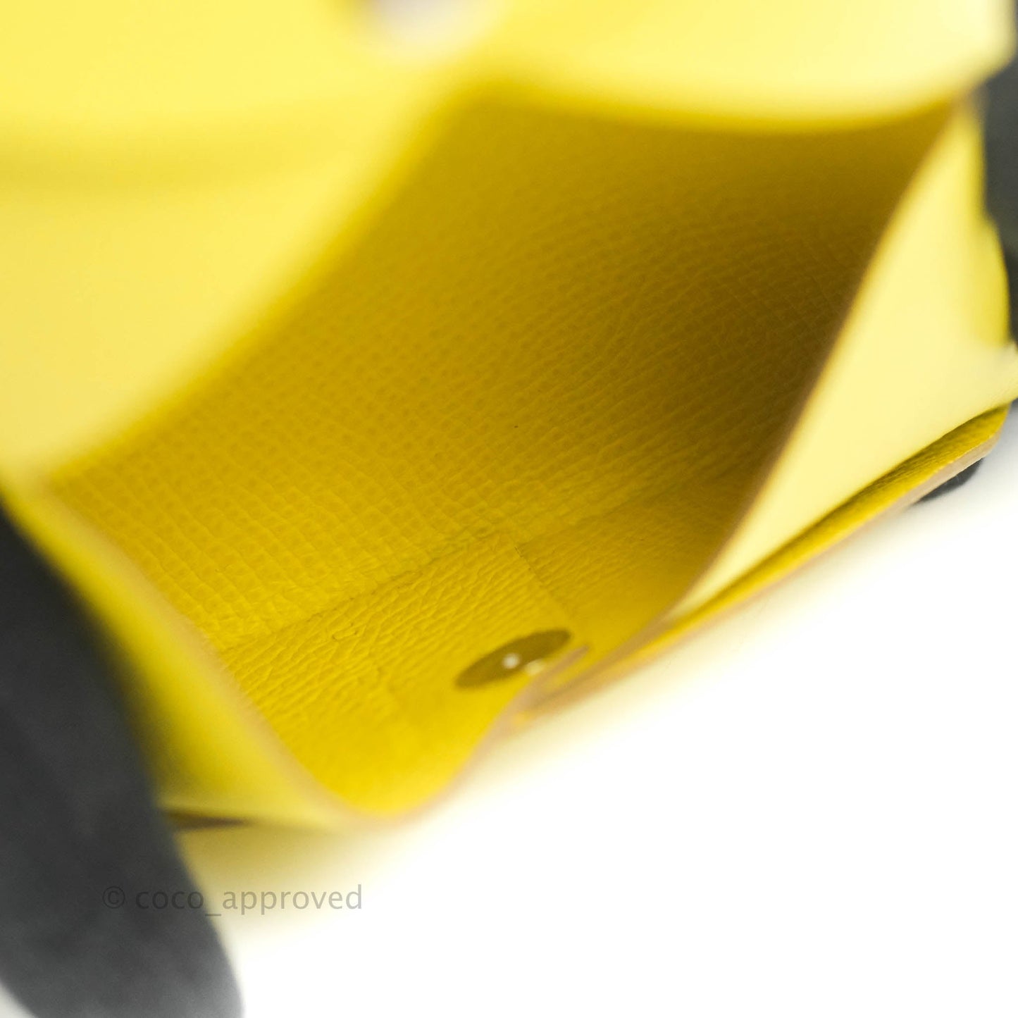 Hermès Calvi Card Holder Epsom Yellow