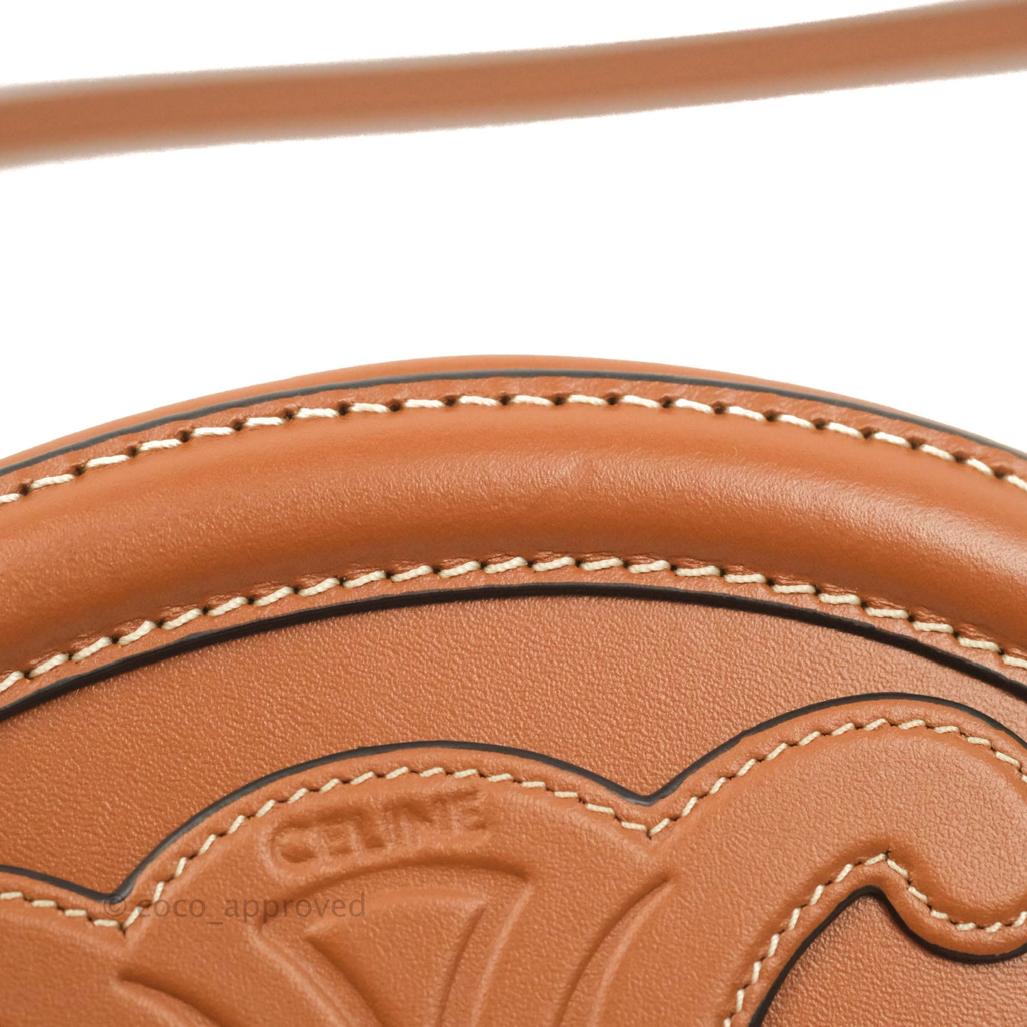 Celine Oval Bag Cuir Triophe Brown Calfskin