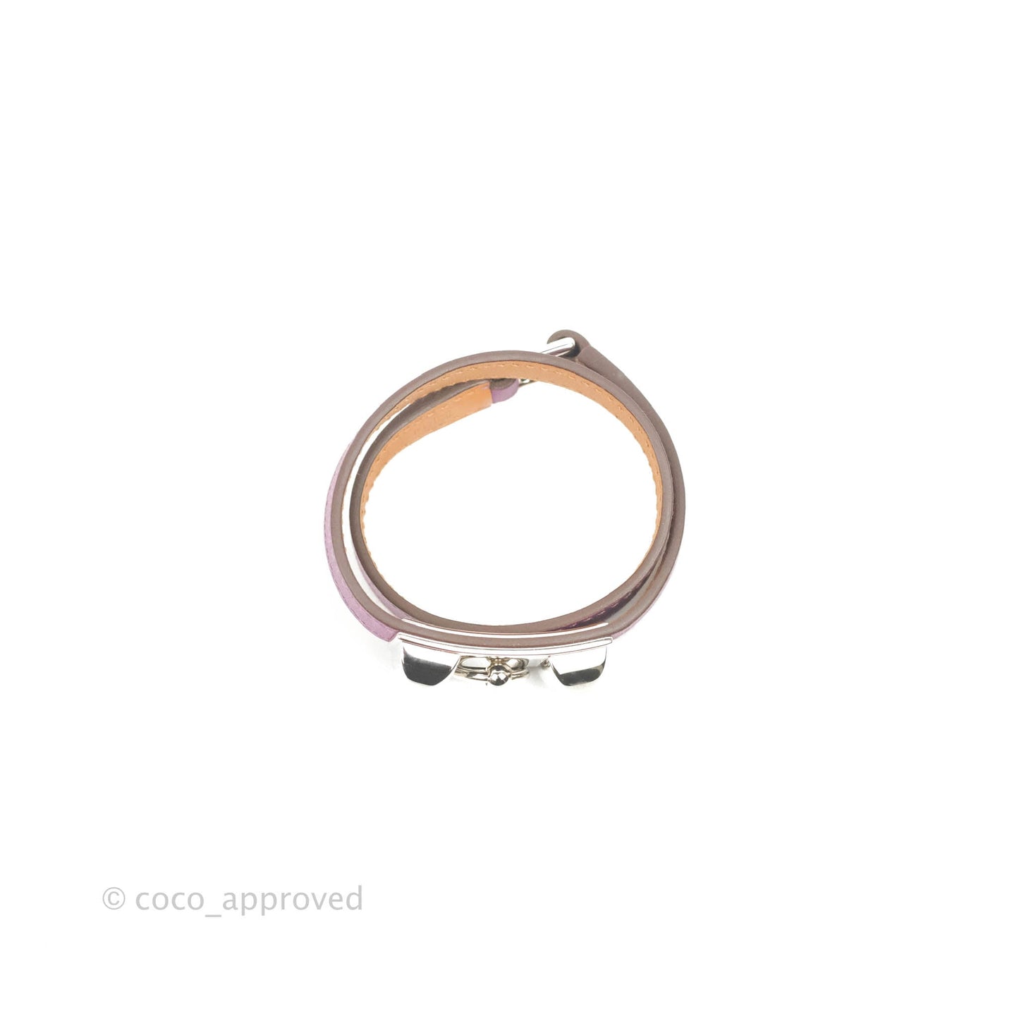 Hermès Rivale Double Tour Bracelet Purple Palladium Hardware