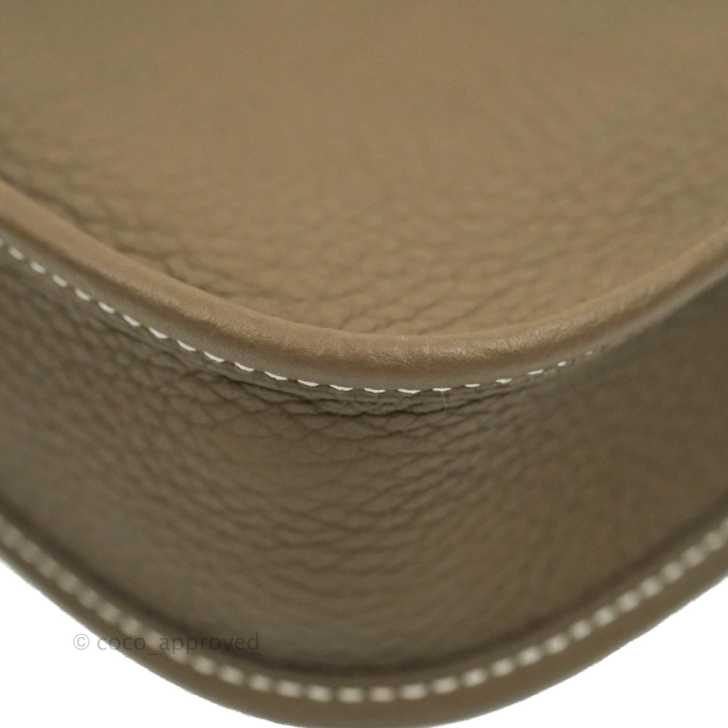 Hermès Mini Evelyne 16 Amazone Clemence Etoupe Gold Hardware