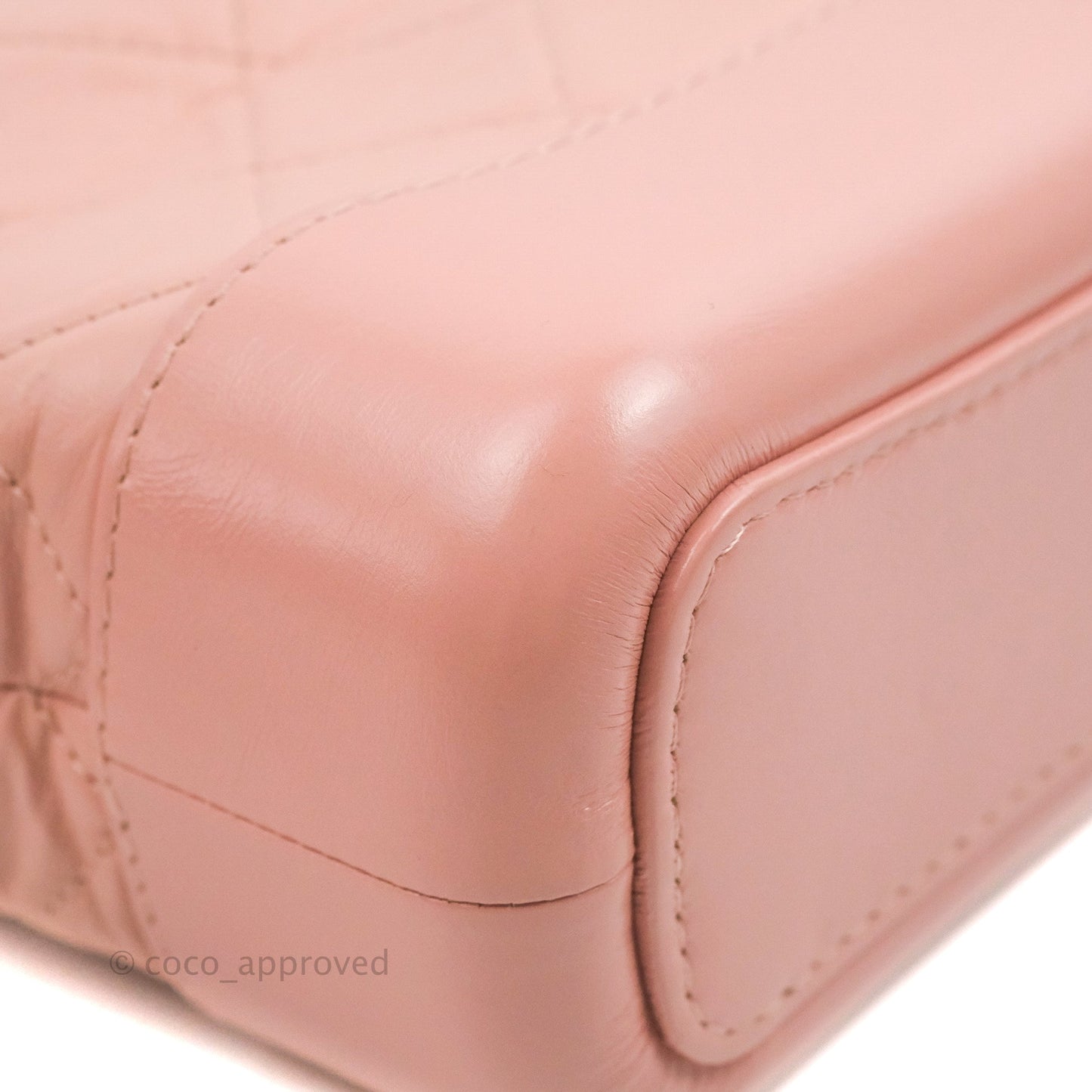 Chanel Quilted Small Gabrielle Hobo Pink Aged Calfskin