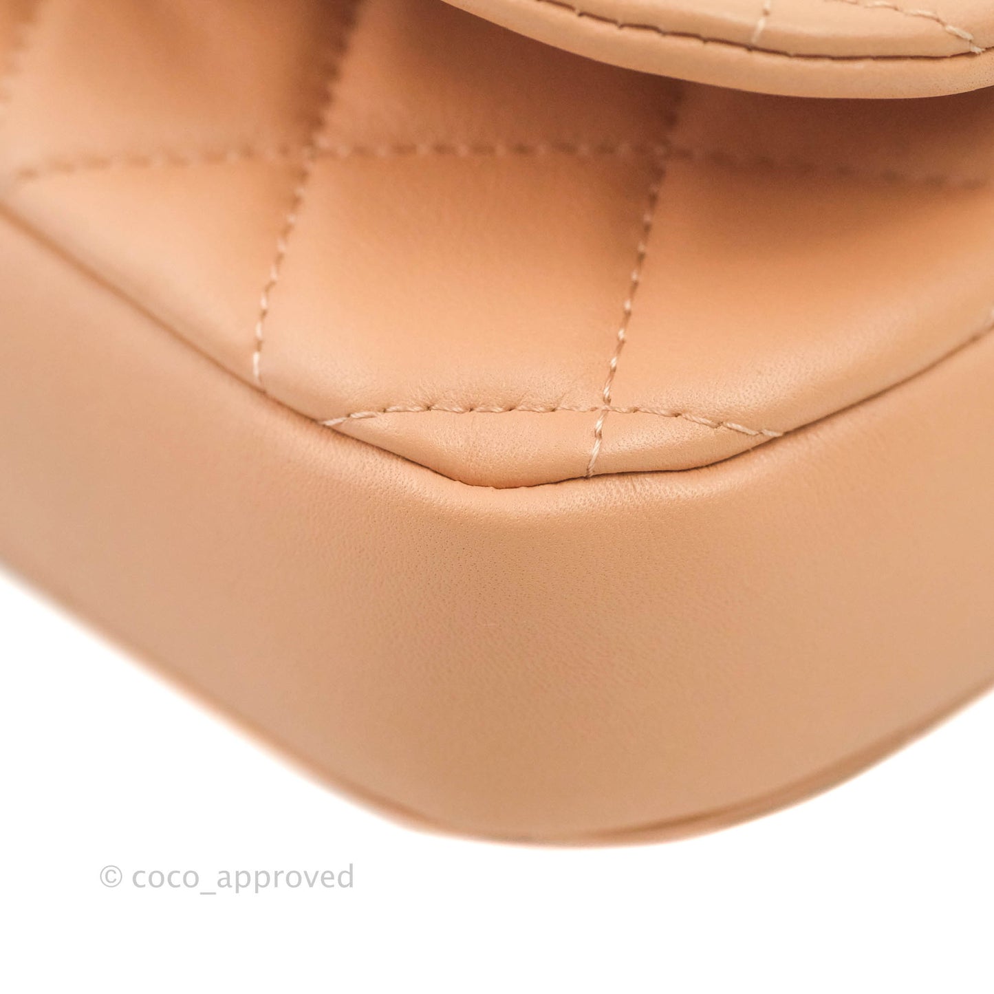 Chanel Clutch with Chain Beige Pink Calfskin Aged Gold Hardware