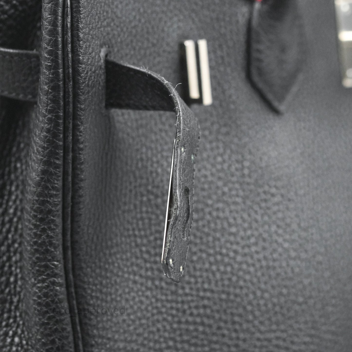 Hermès Retourne Birkin 35 Black Togo Palladium Hardware