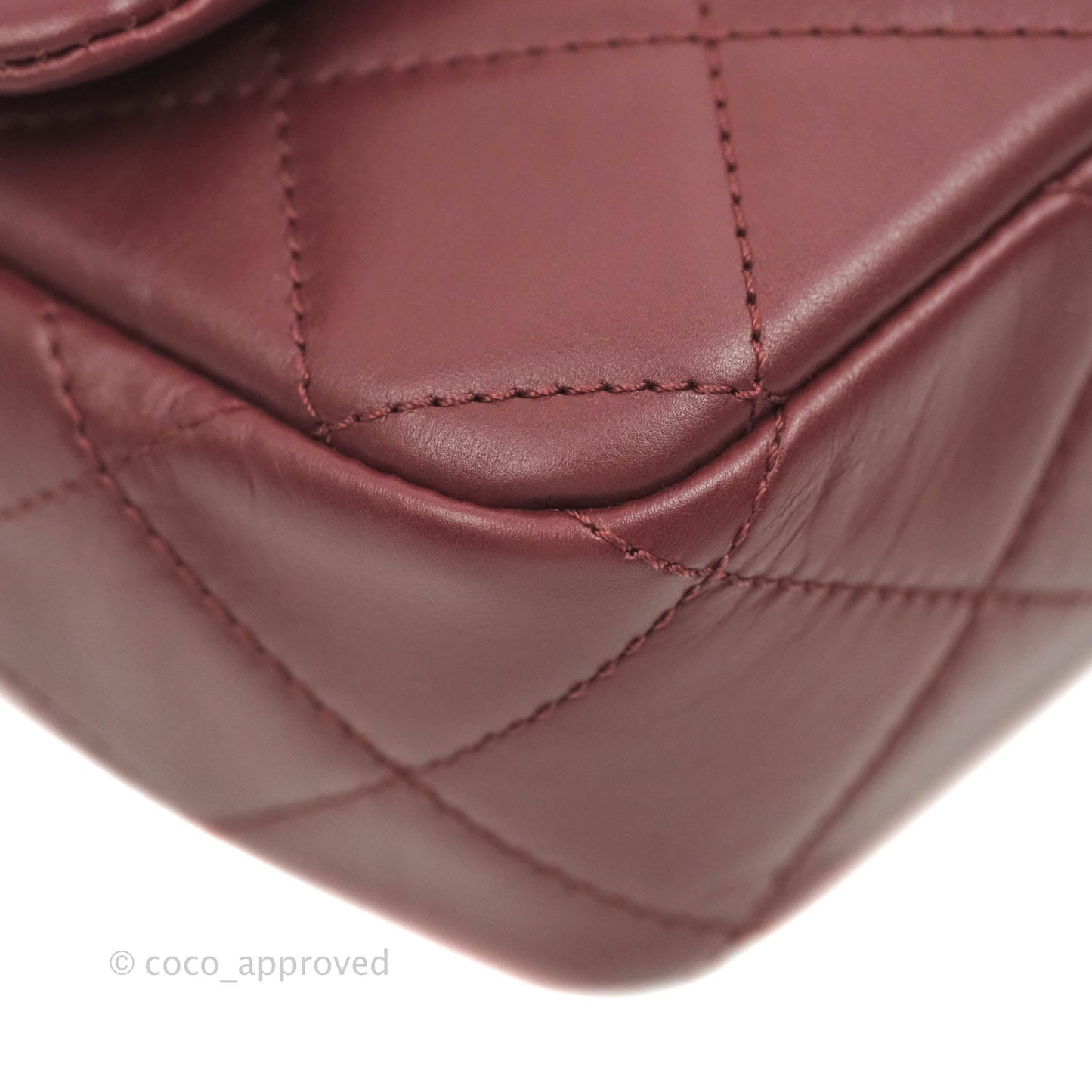Chanel Quilted Small Crystal Pearls Flap Burgundy Calfskin Gold Hardware 20K