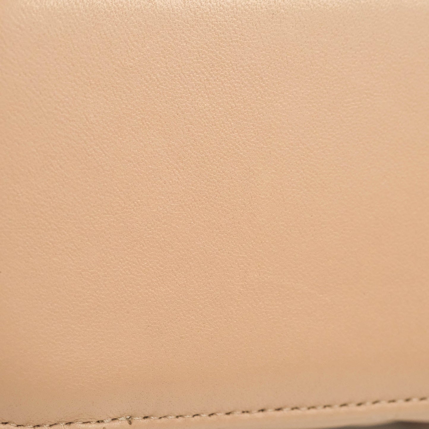 Chanel Classic Vanity Rectangular Top Handle With Chain Beige Lambskin Aged Gold Hardware