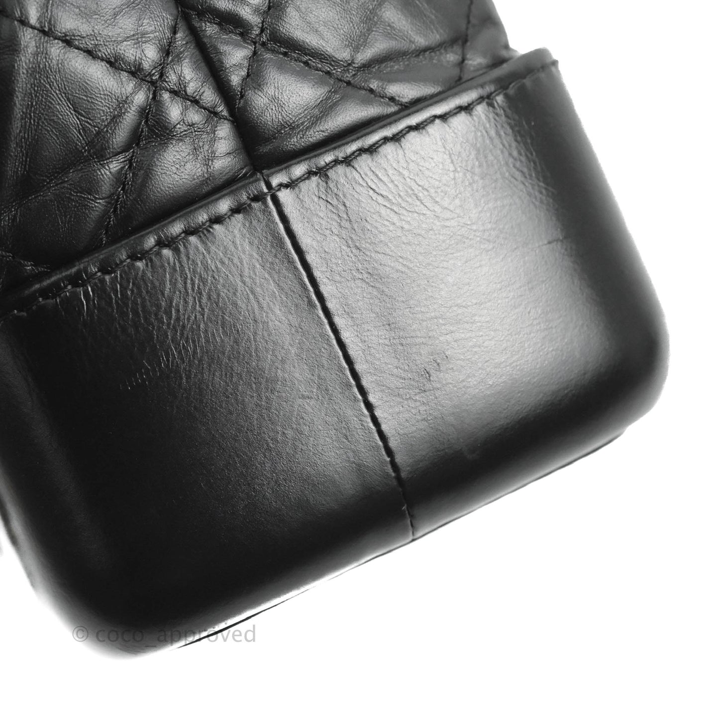 Chanel Small Gabrielle Backpack Black Aged Calfskin