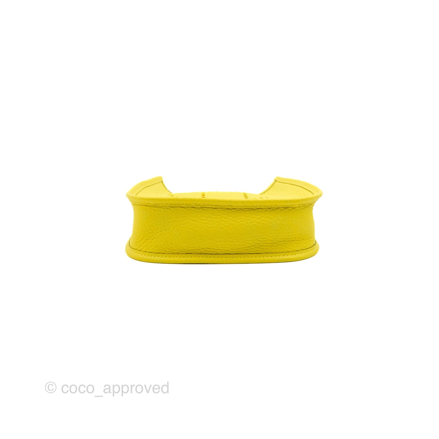 Hermès Mini Evelyne 16 Lime Clemence Palladium Hardware
