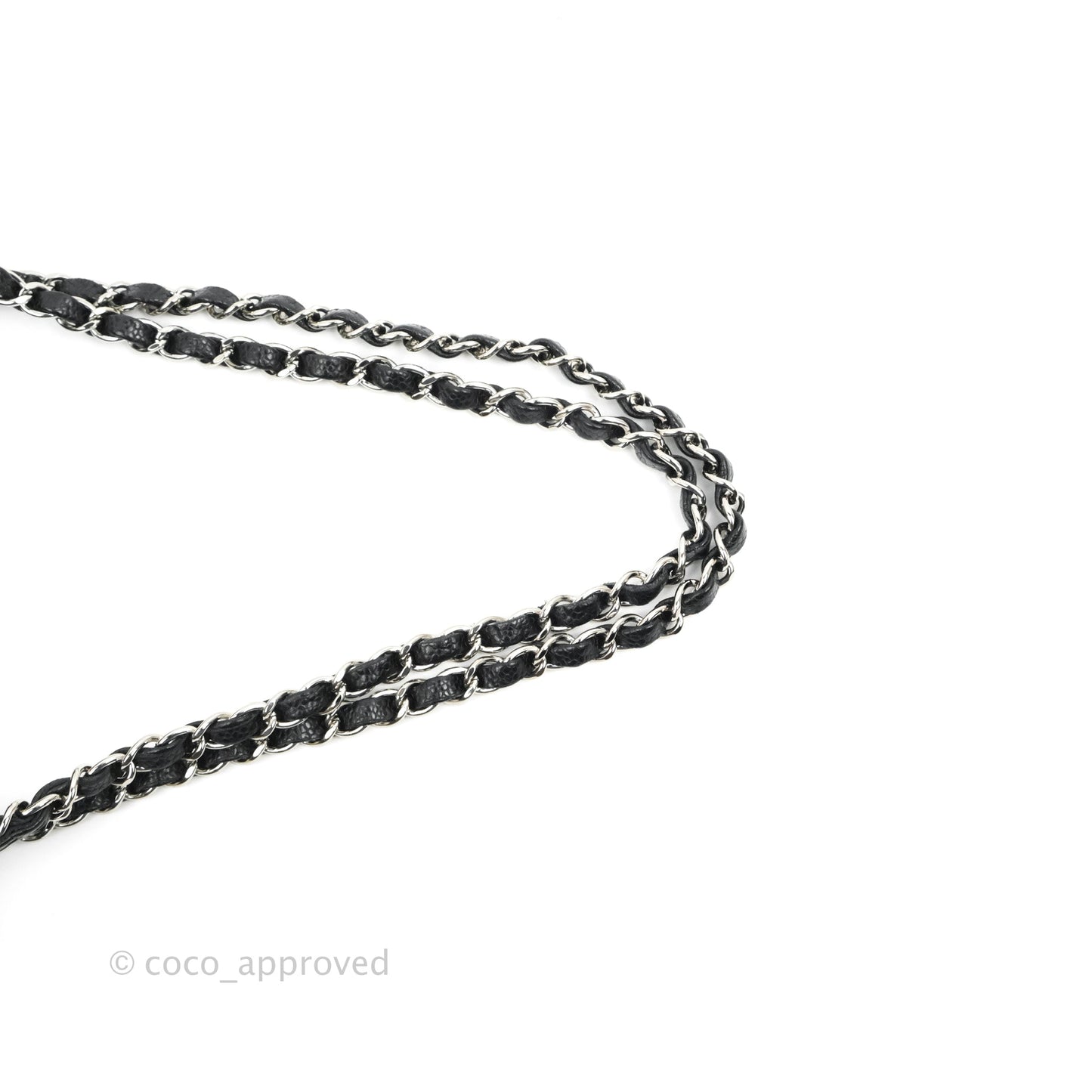 Chanel Classic M/L Medium Flap Quilted Black Caviar Silver Hardware