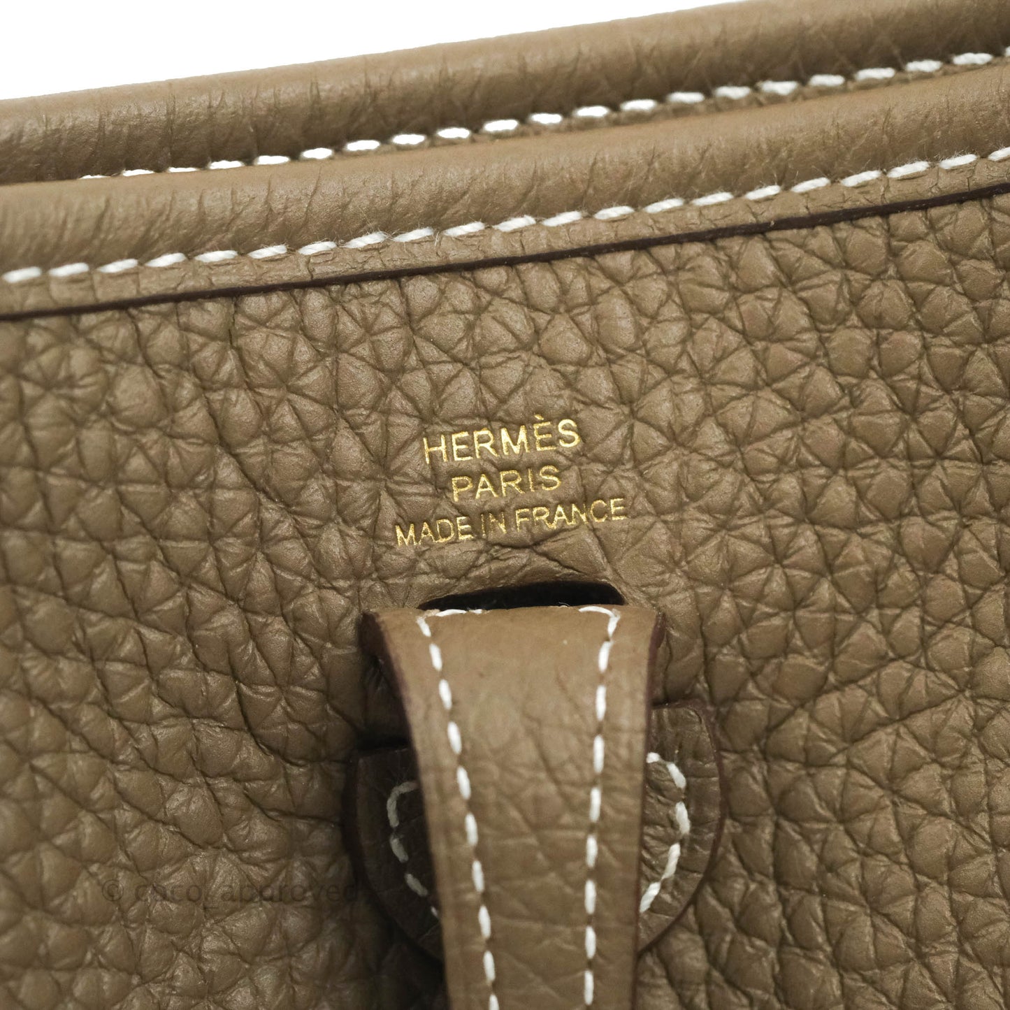 Hermès Mini Evelyne 16 Amazone Clemence Etoupe Gold Hardware