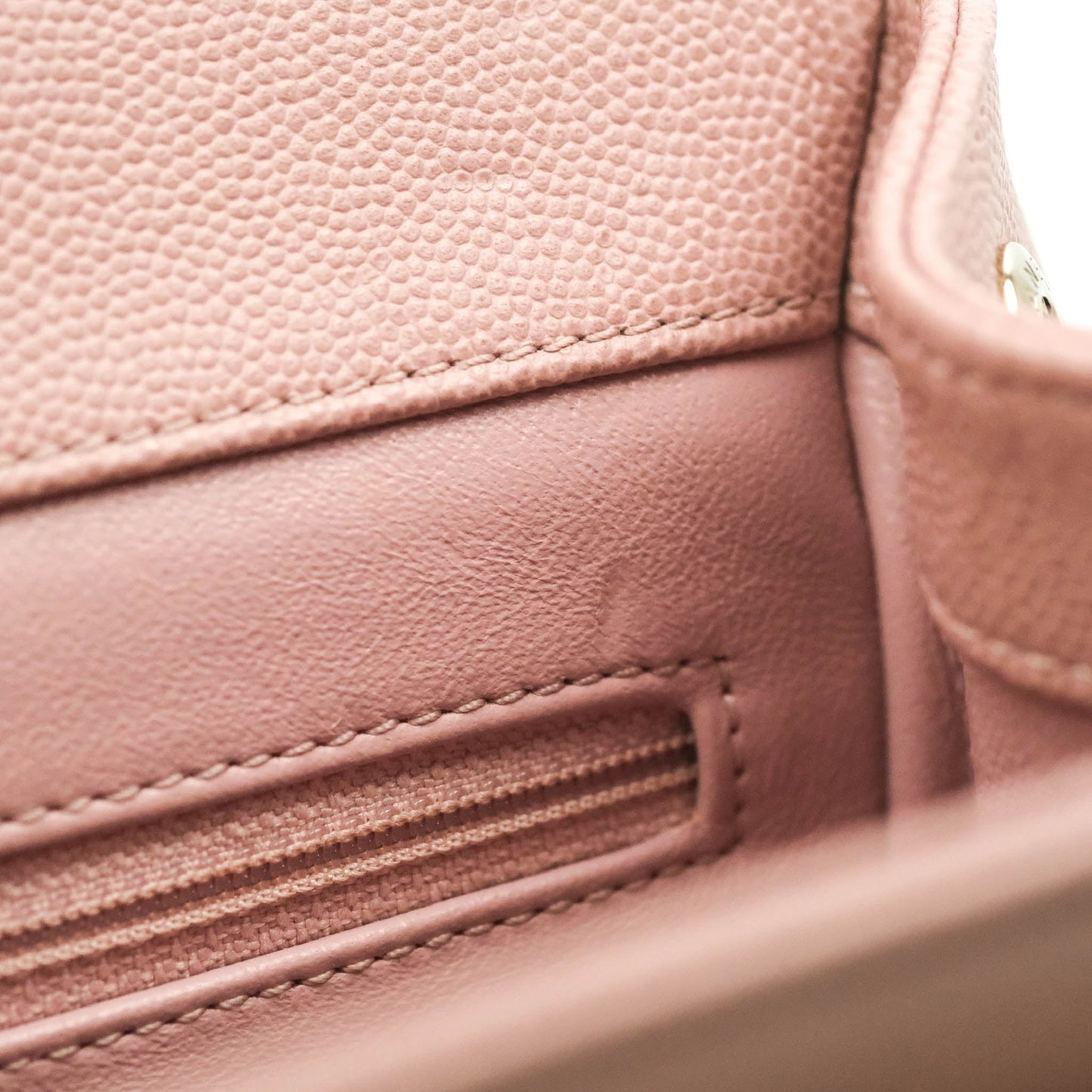 Chanel Quilted Medium Business Affinity Flap Pink Caviar Gold Hardware