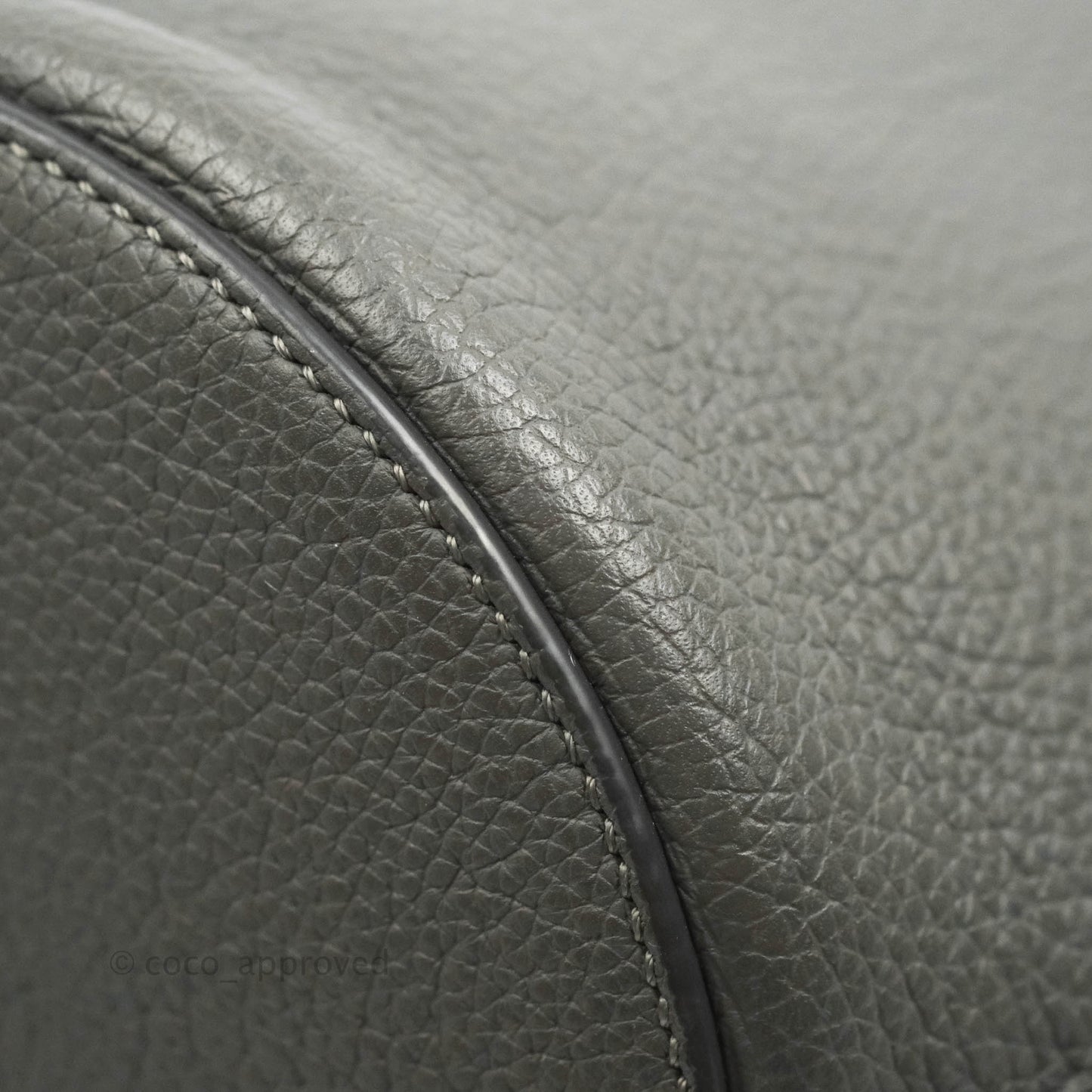 Celine Big Bag Nano Bucket Grey Grained Calfskin