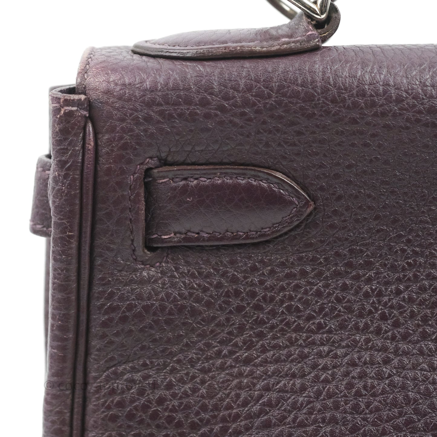 Hermès Retourne Kelly 28 Raisin TPM Palladium Hardware