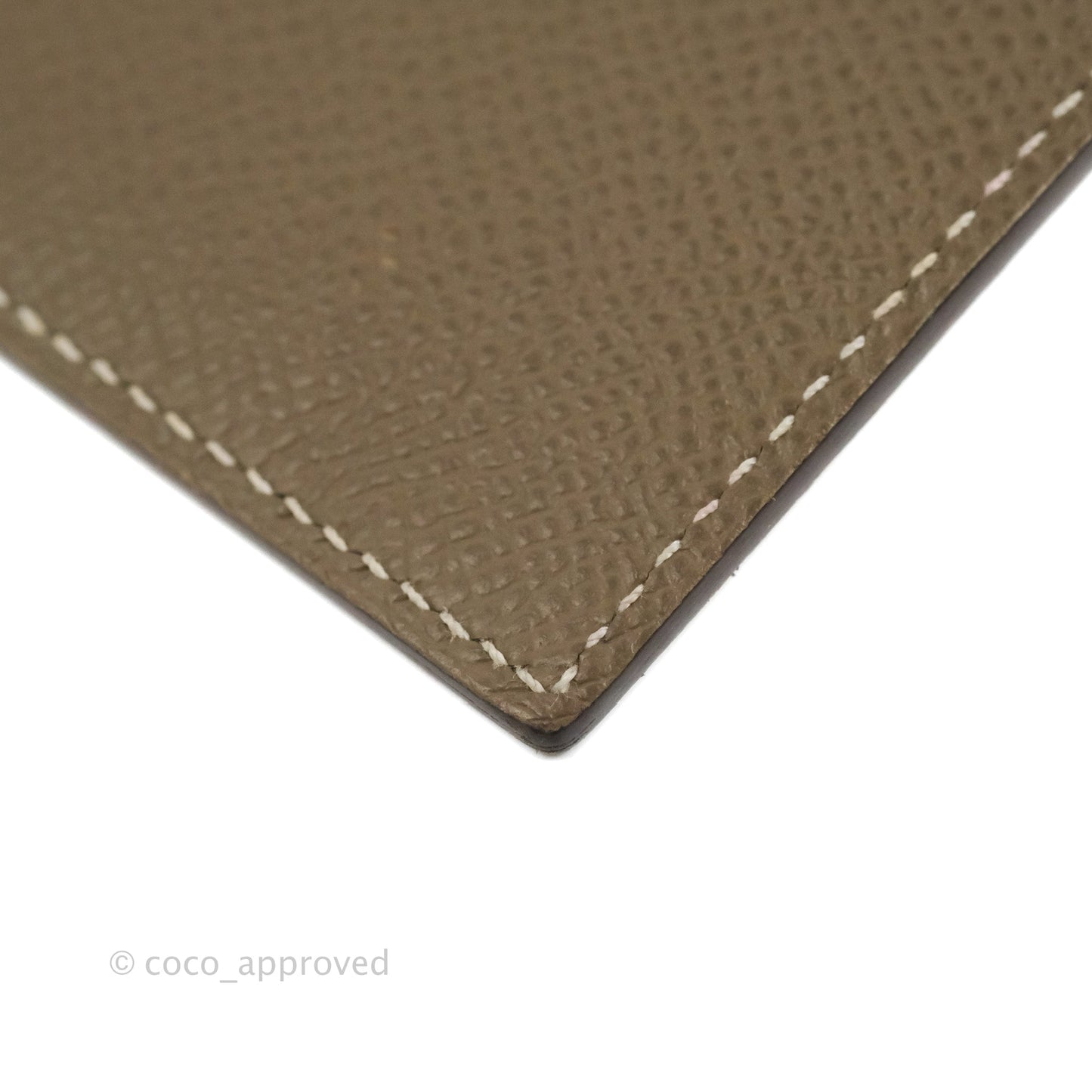 Hermès Kelly Pocket Compact Wallet Epsom Etoupe Gold Hardware