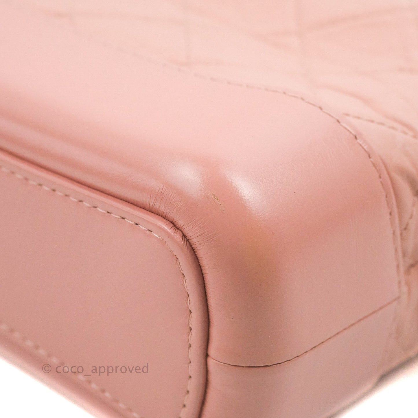 Chanel Quilted Small Gabrielle Hobo Pink Aged Calfskin