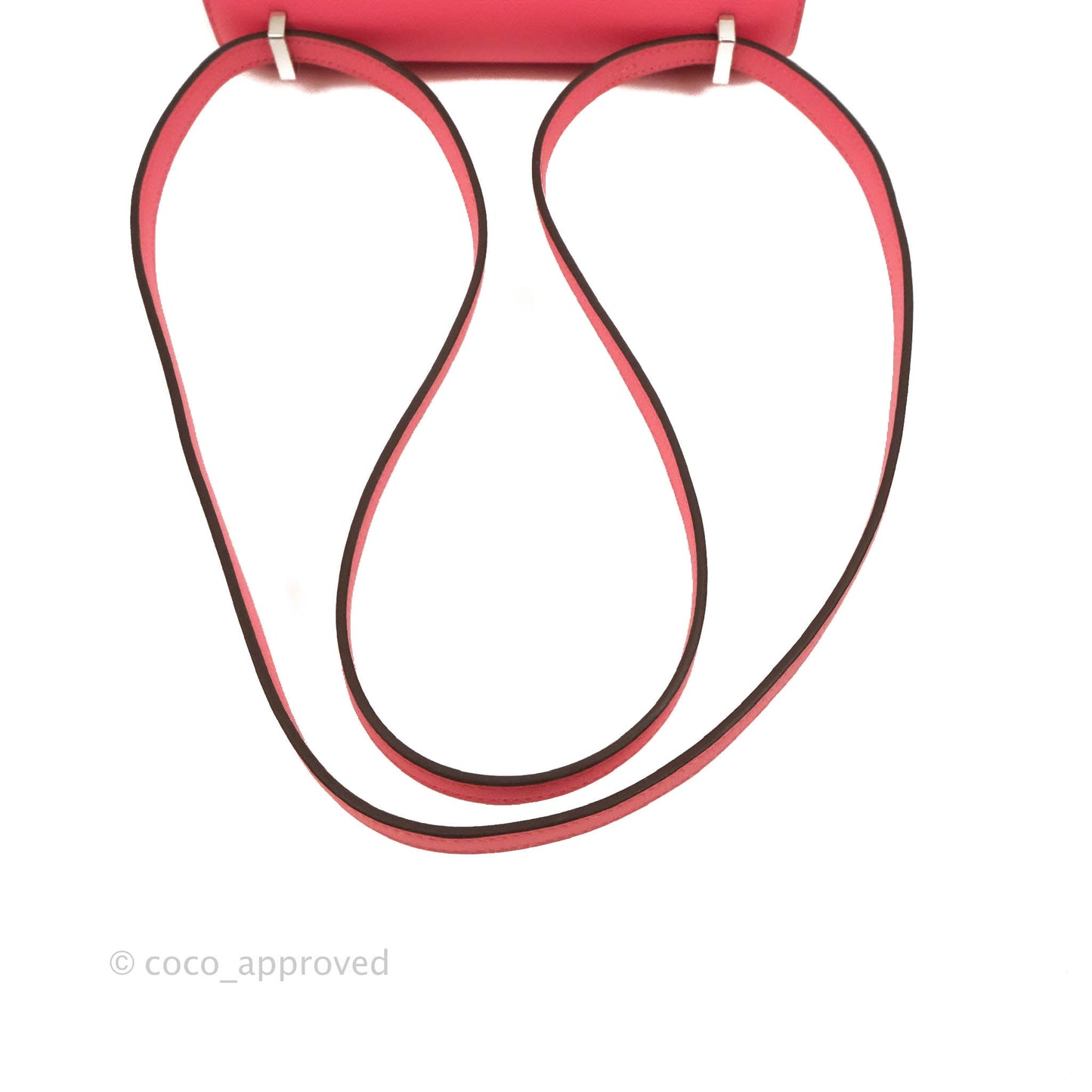 Hermès Constance Mini 18cm Rose Azalee Evercolor Palladium Hardware