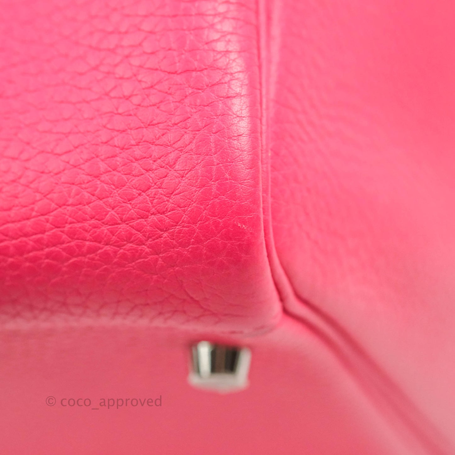 Hermès Lindy 30 Rose Extreme Clemence Palladium Hardware