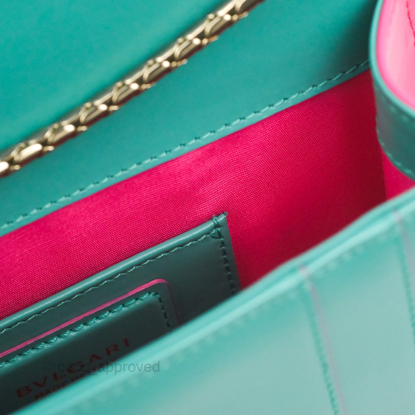 Bvlgari Serpenti Forever Small Crossbody Bag Green Gold Hardware