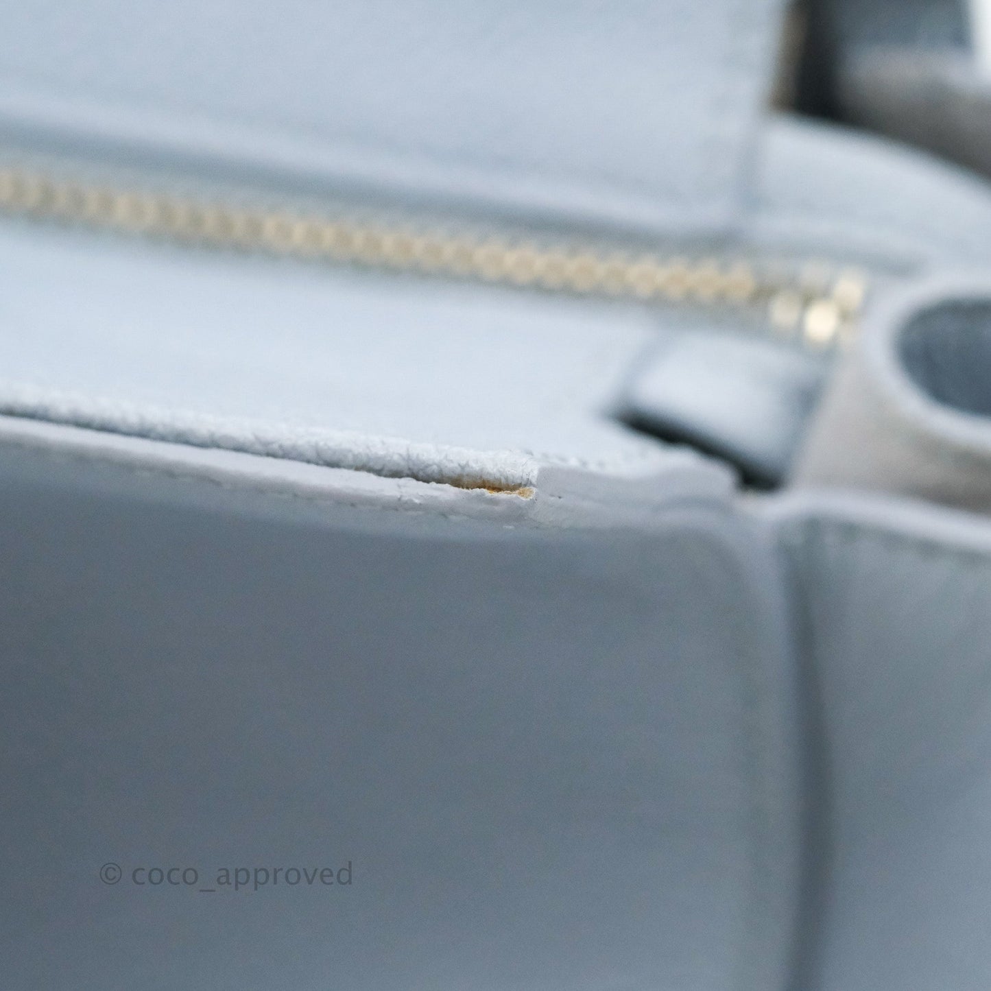 Saint Laurent Small Cabas Rive Gauche Bag Grained Calfskin Baby Blue Silver Hardware