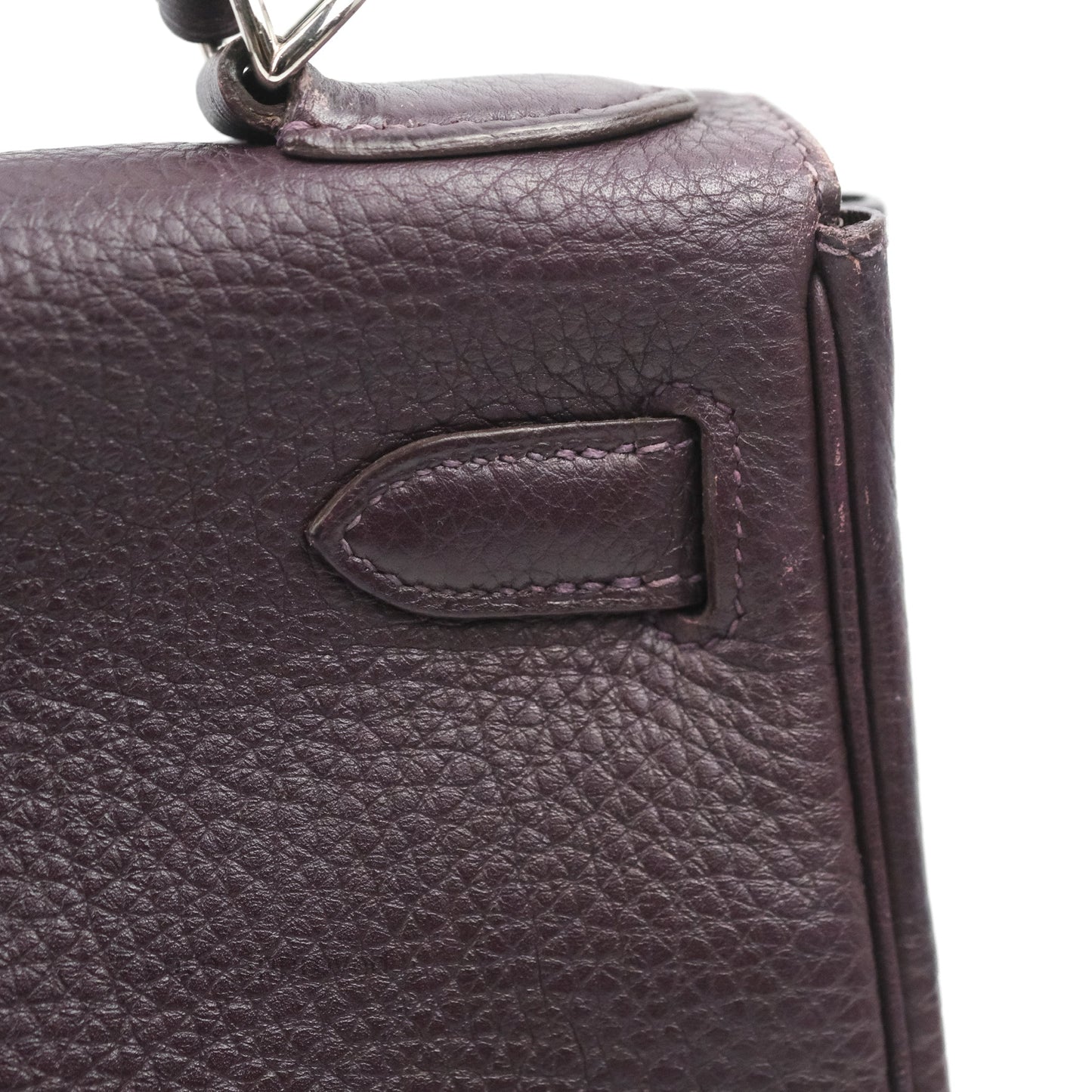 Hermès Retourne Kelly 28 Raisin TPM Palladium Hardware