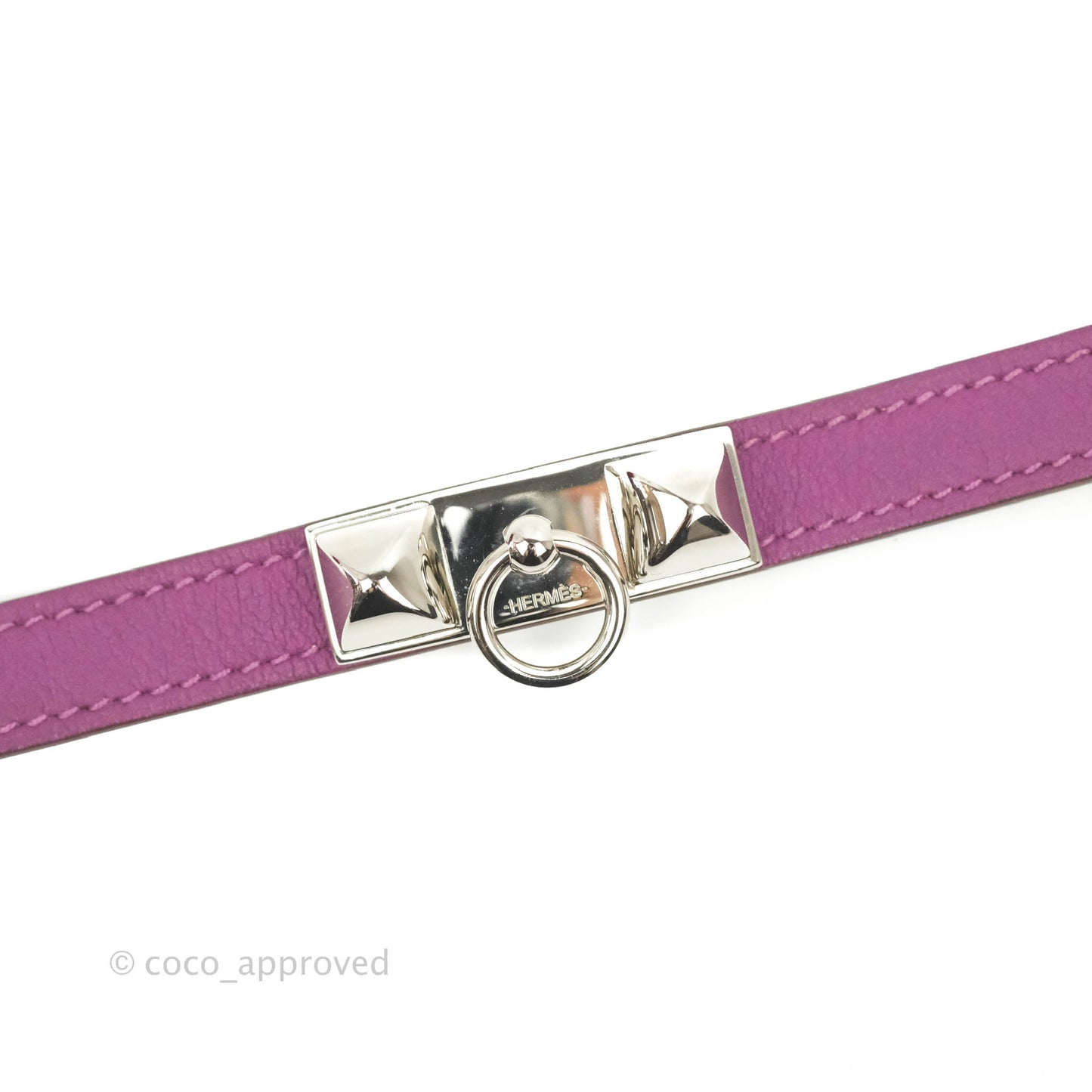 Hermès Rivale Double Tour Bracelet Purple Palladium Hardware