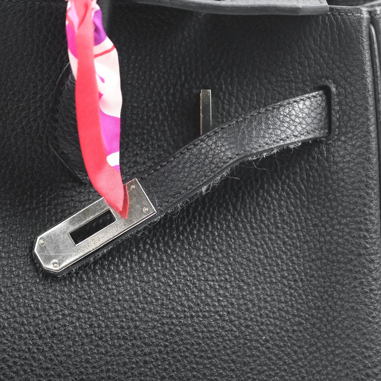 Hermès Retourne Birkin 35 Black Togo Palladium Hardware